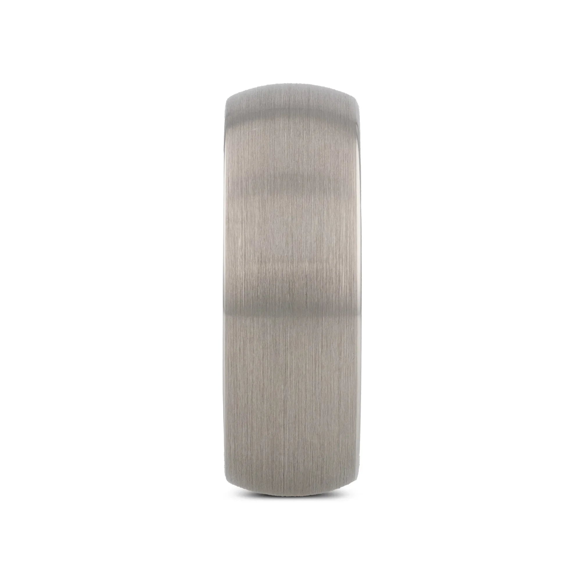 PYTHIUS Domed Brush Finished White Tungsten Ring - 2mm - 8mm