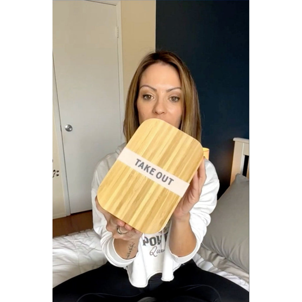 Pack of 3 Foodie Bamboo Lunch Box in Gray | Eco-Friendly and Sustainable | 7.5" x 5" x 2"