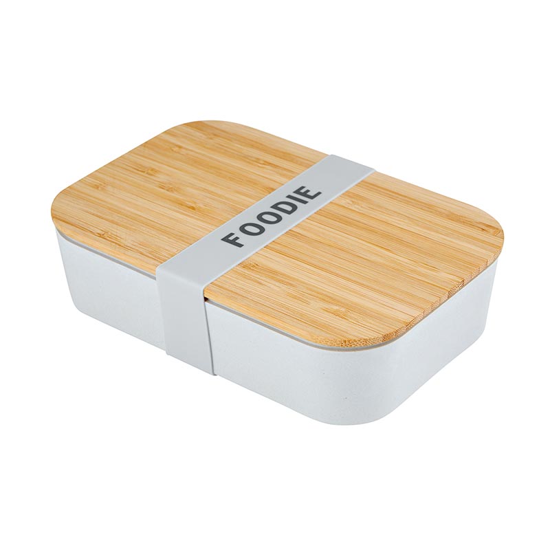 Pack of 3 Foodie Bamboo Lunch Box in Gray | Eco-Friendly and Sustainable | 7.5" x 5" x 2"