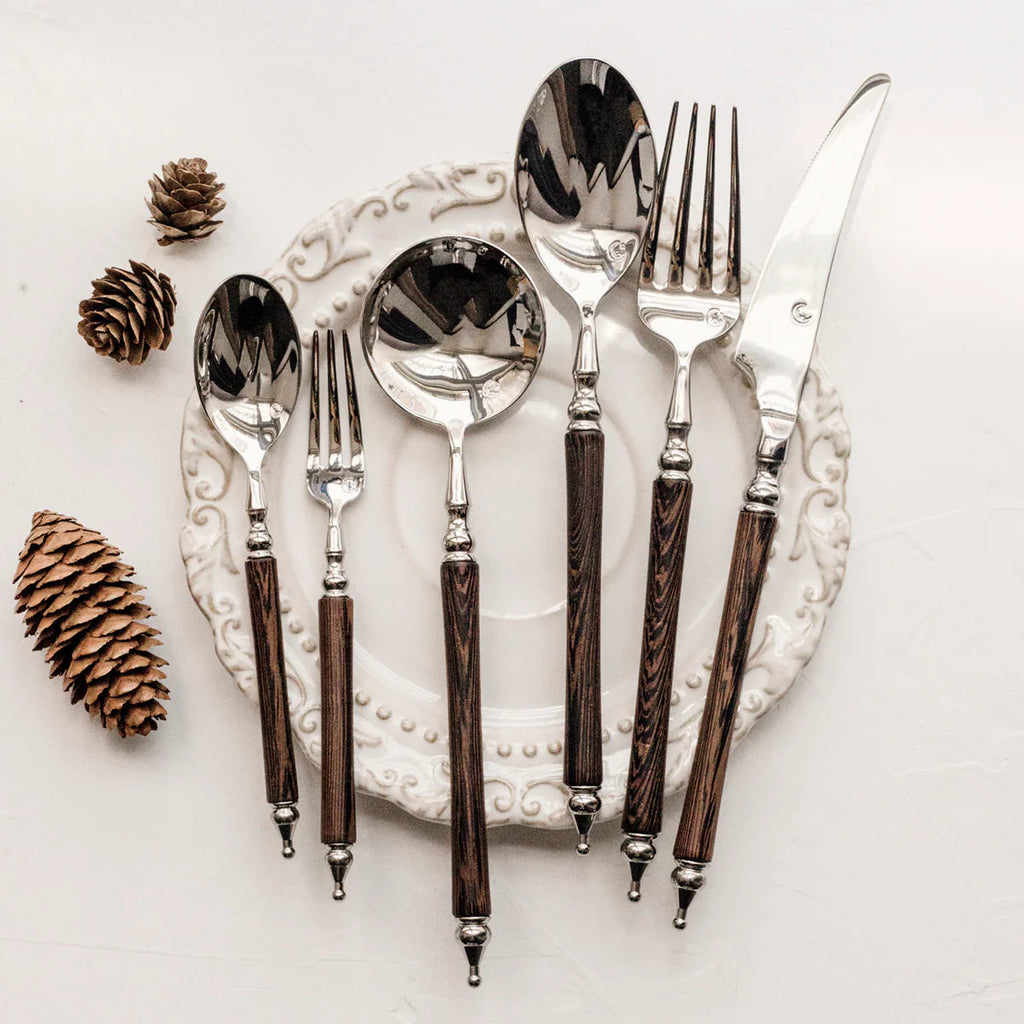 Paris Vintage Huanghua Pear Wood Cutlery Set | 3CARATS
