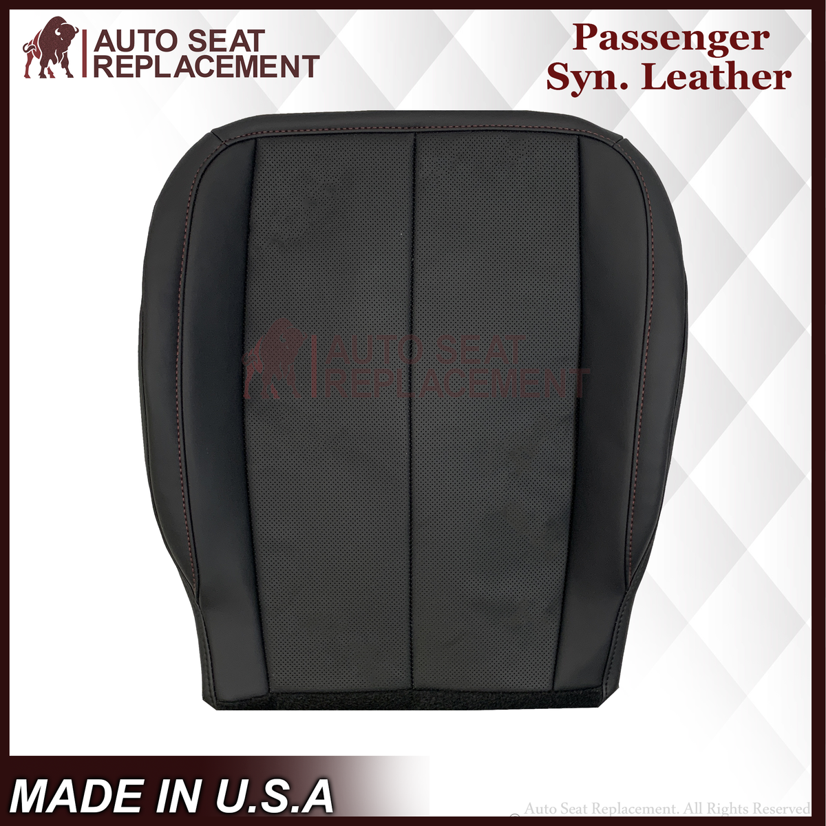 2013-2017 GMC Terrain Denali Replacement Seat Cover: Black Perforated