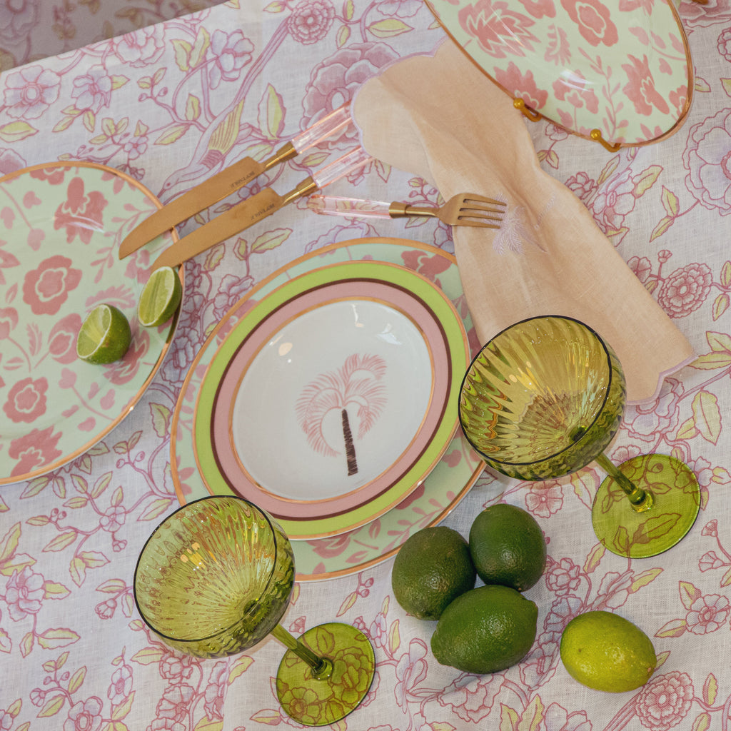 24pc Set Peony Blush Cutlery - 6 Piece - Set of 4