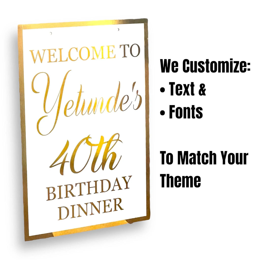 Personalized 20 x 30" Wedding Welcome Sign