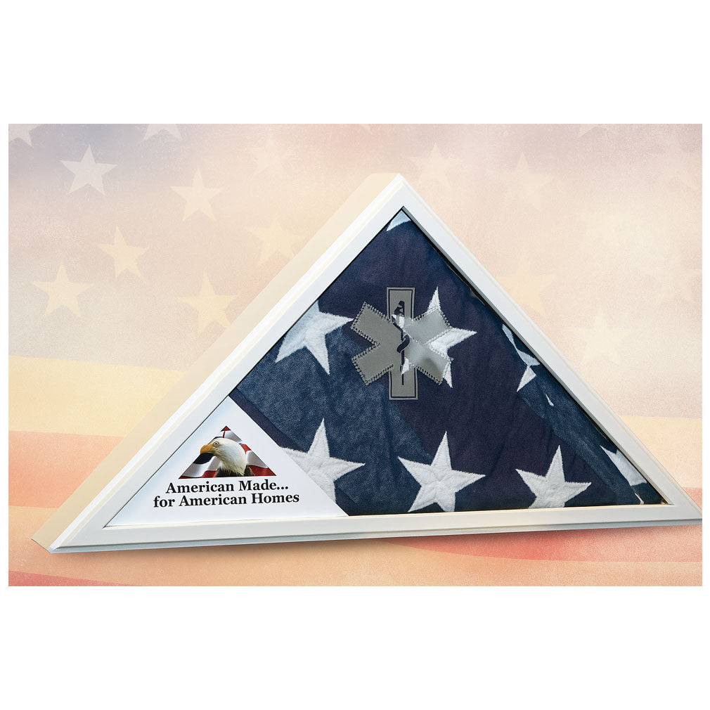Flags Connections - First Responder Flag Case - EMS White, Firefighter Red and Police Blue.