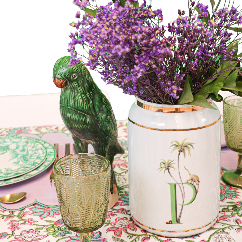 P for Primate Vase