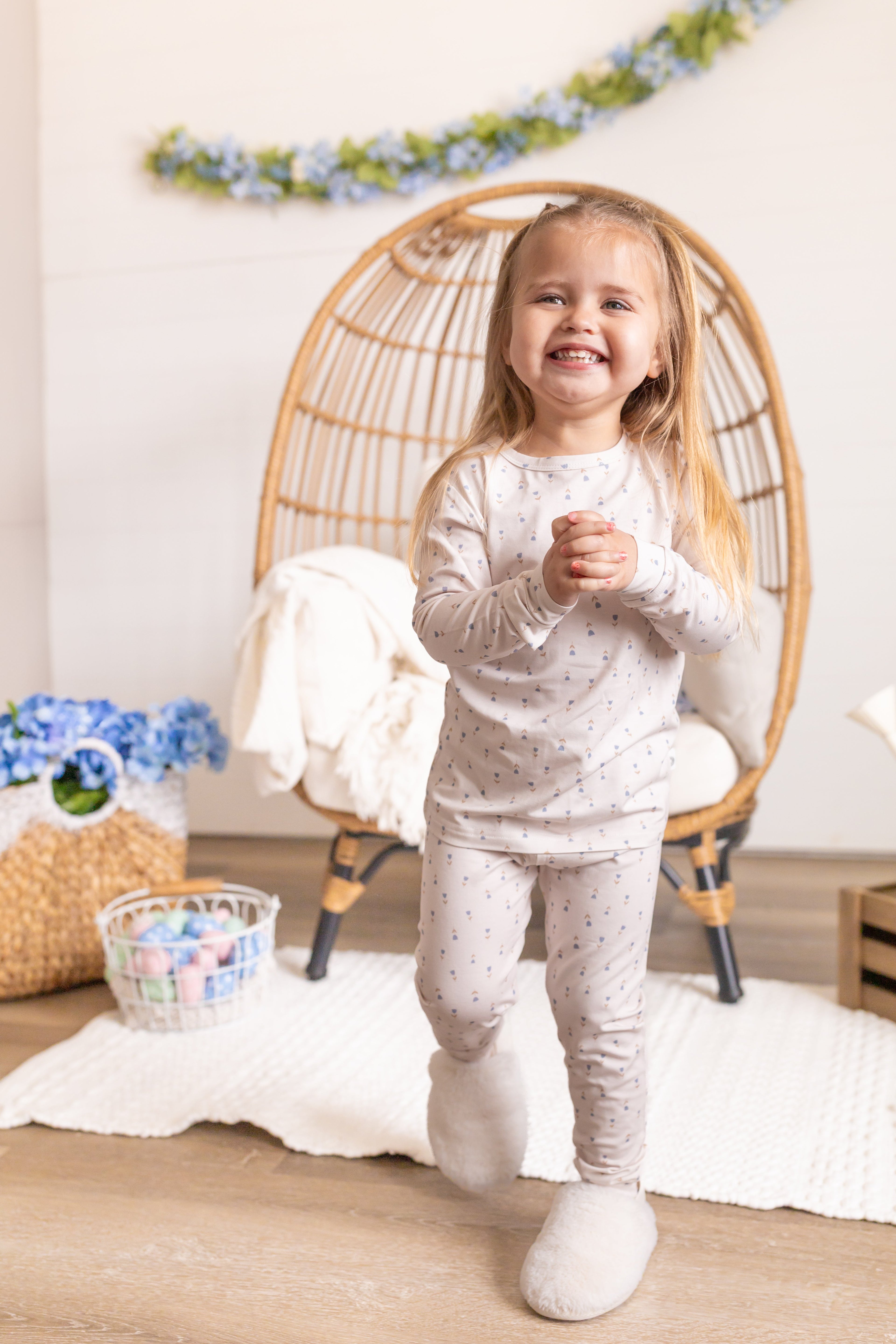 Tiny Tulips 2pc Bamboo Pajamas