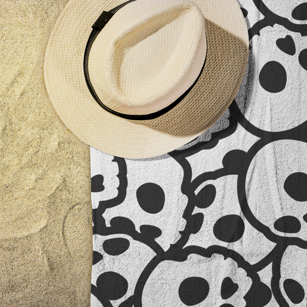 Pile of Skulls Bath and Beach Towel