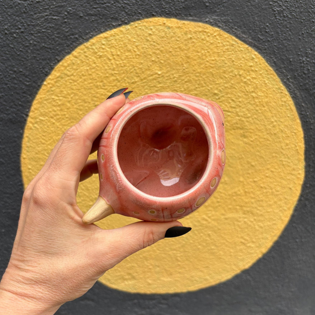 Pink Fish Mini Planter Pot | Tropical Shaped Fish Pot | 5" x 3"