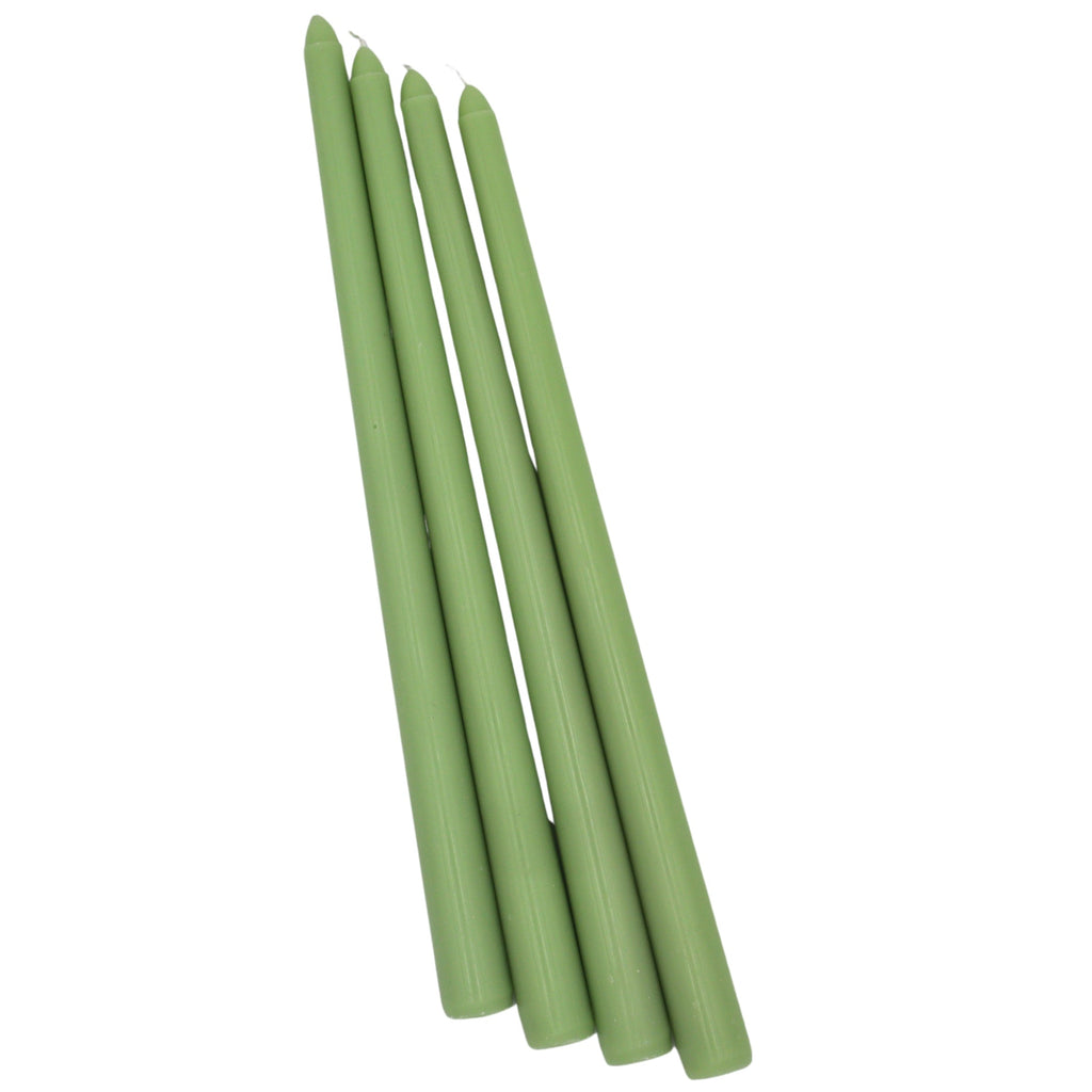 Extra Tall Pistachio Cream Taper Candle, 1 Case of 48 Packs (4 Candles per Pack)