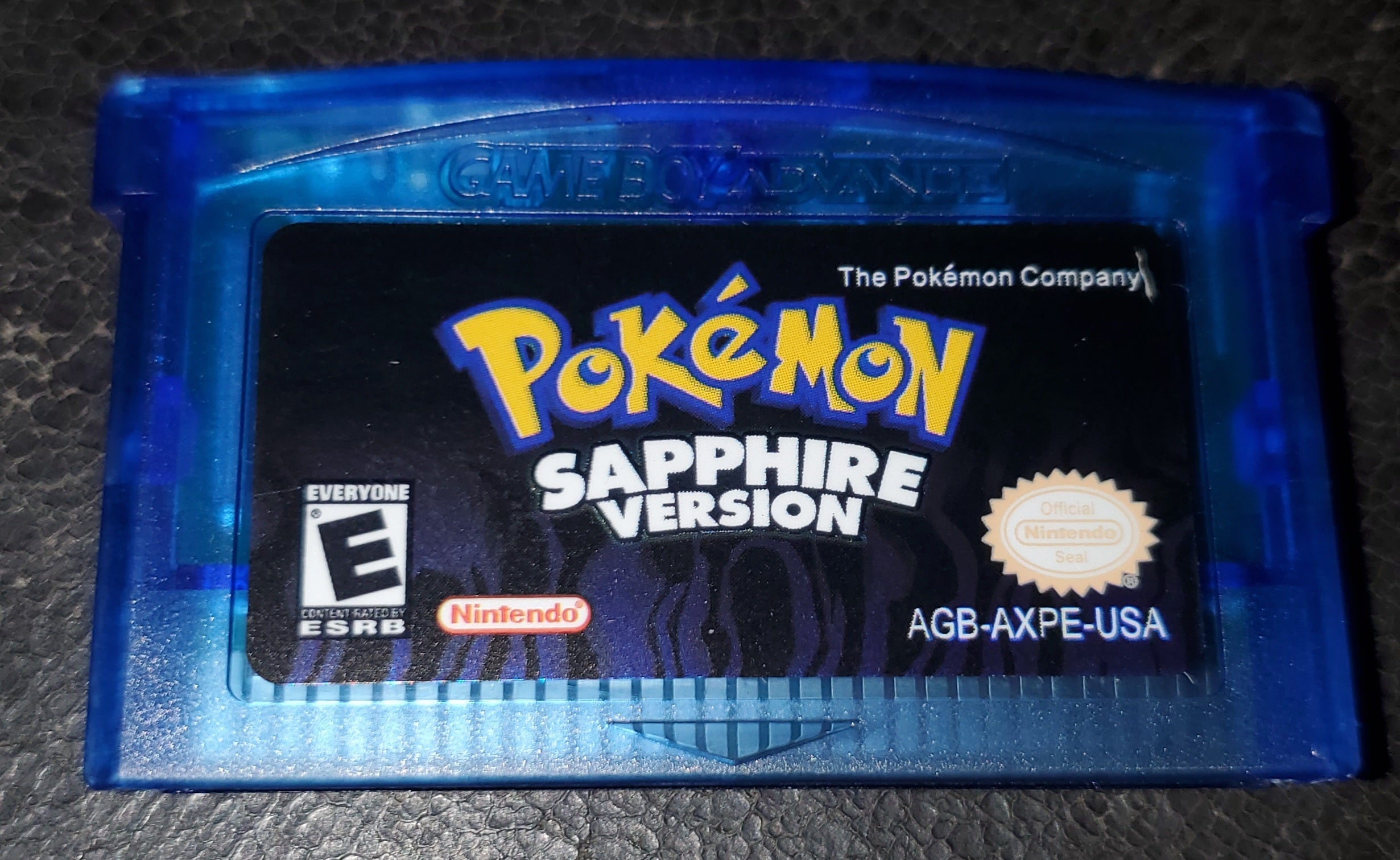 Pokemon Sapphire GBA Video Game Cartridge Nintendo Game Boy Advance