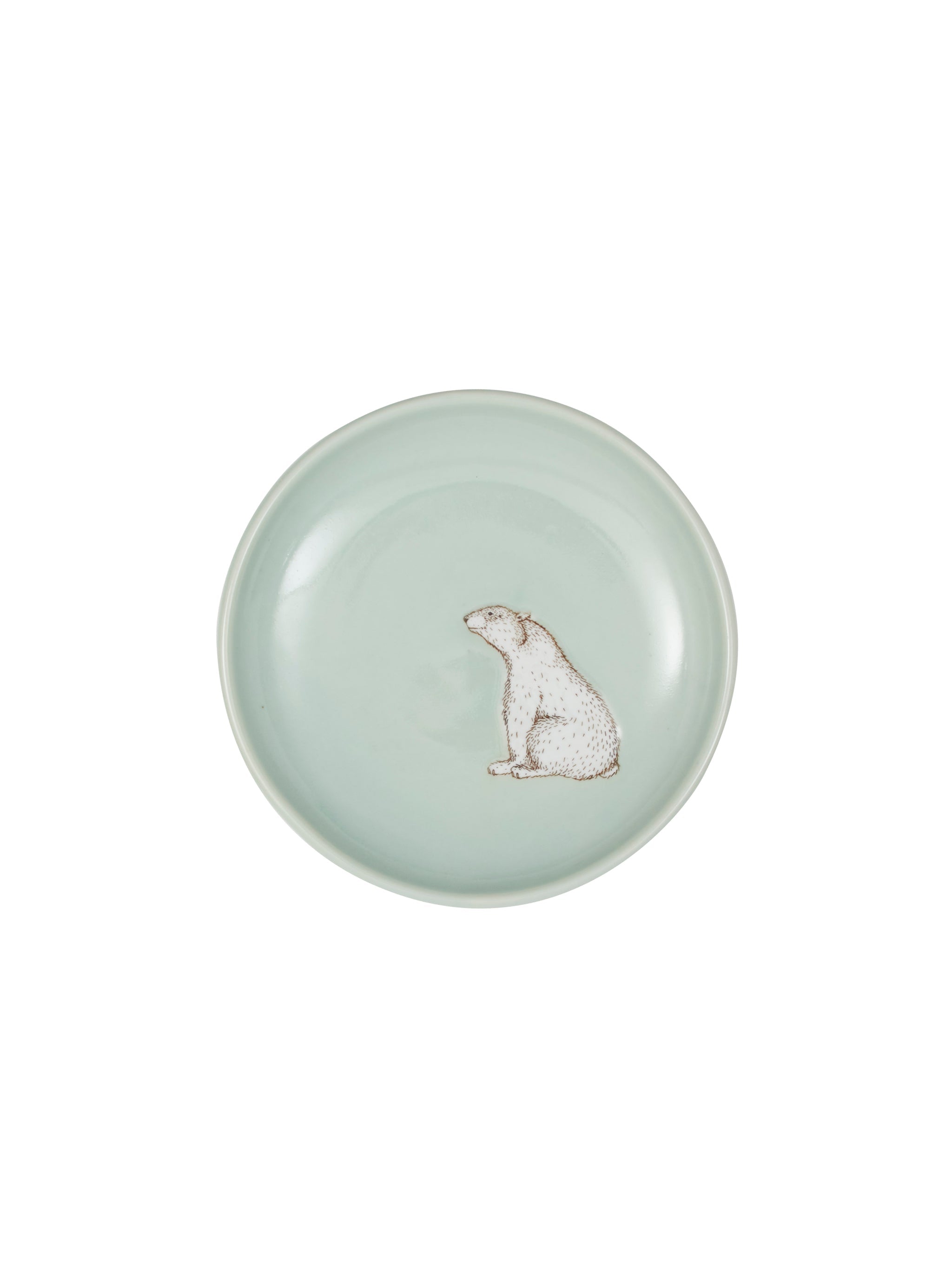 Polar Bear Ceramic Plate