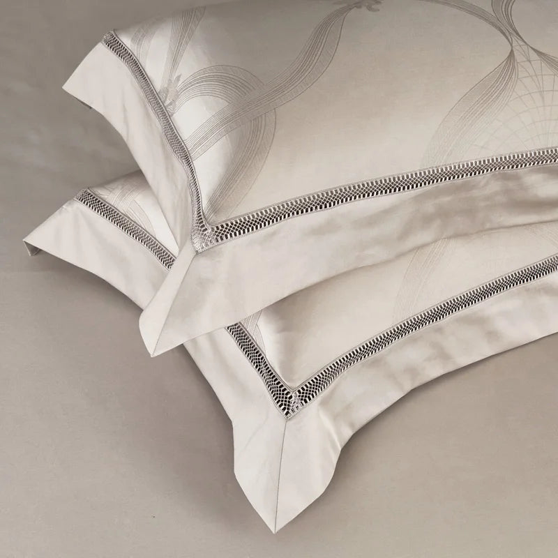 Premium Egyptian Cotton Jacquard Duvet Cover Set | 3CARATS