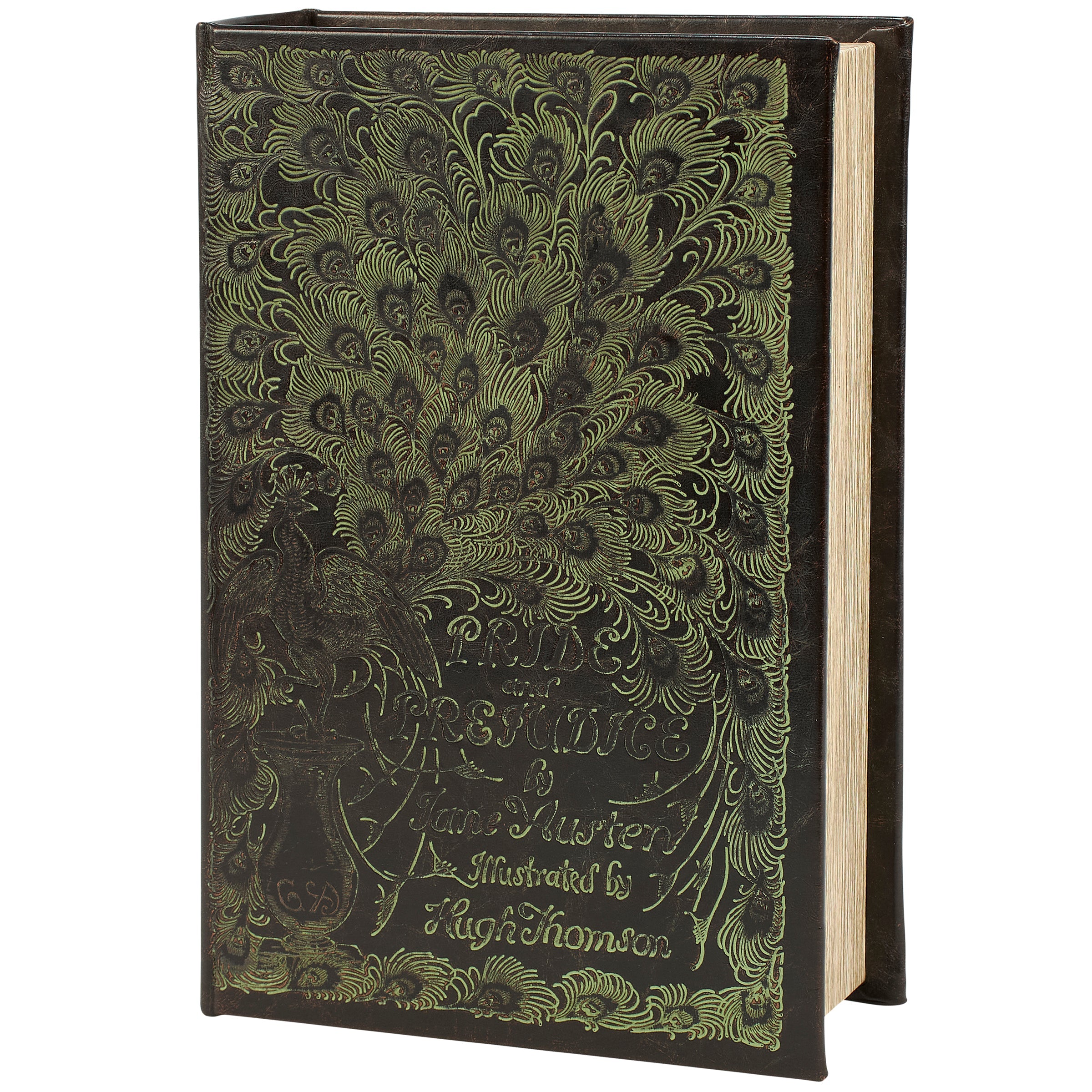 Pride And Prejudice Decorative Book Box | Faux Leather Wrap Book Shaped Storage Stash Trinket Box