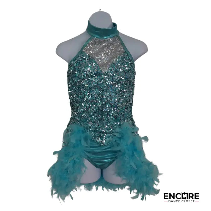 Teal Feather Diva