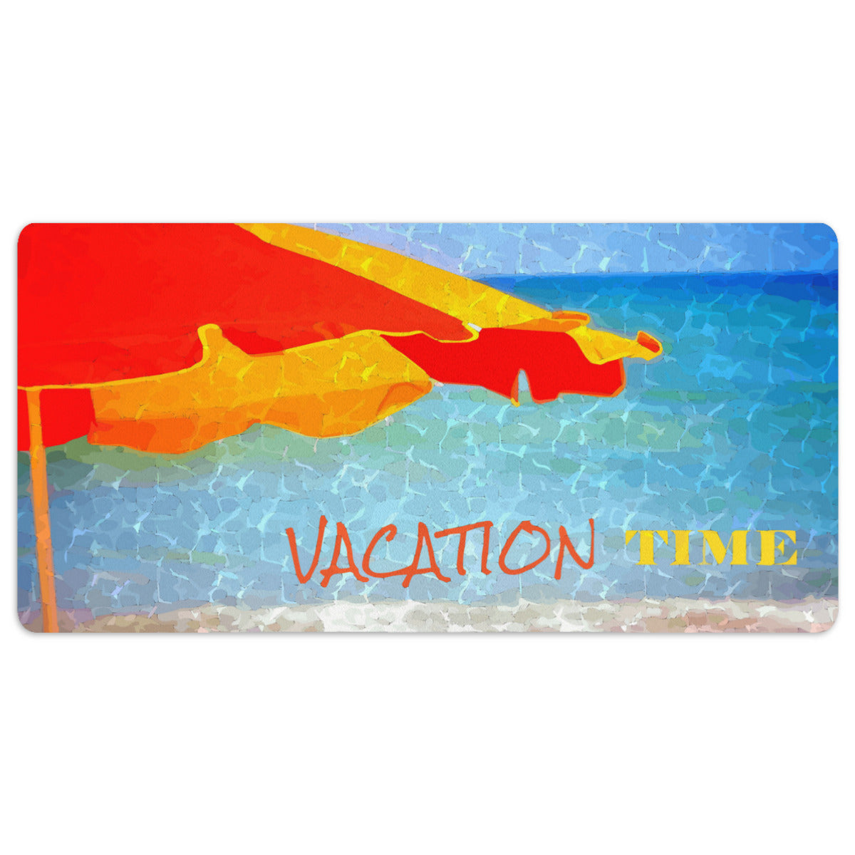 Vacation Time Beach Umbrella Mousepad Desk Mat - available in 2 sizes