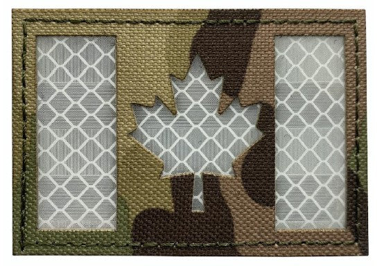 Reflective Canadian Flag Patch Multicam