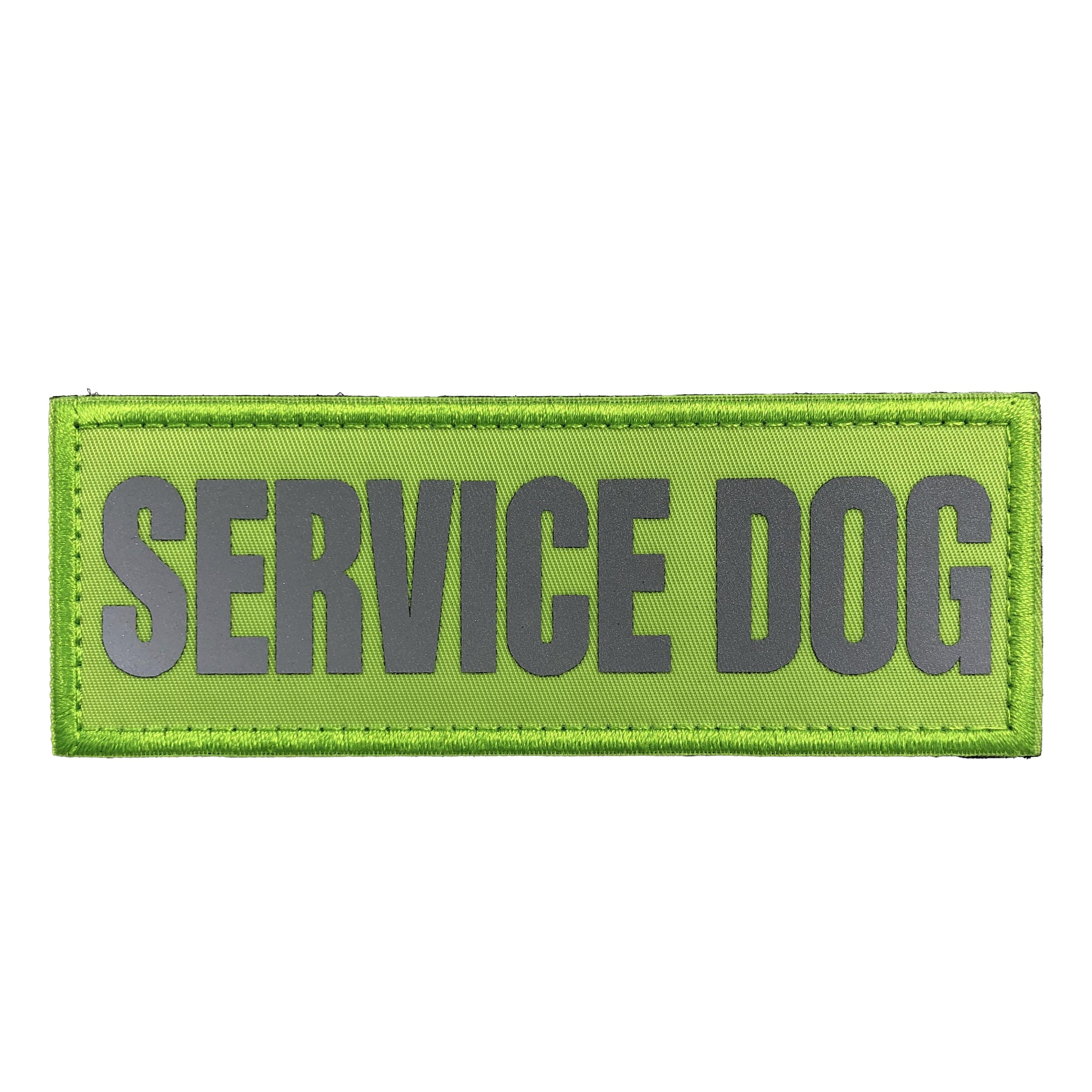 Reflective Service Dog Patch Yellow