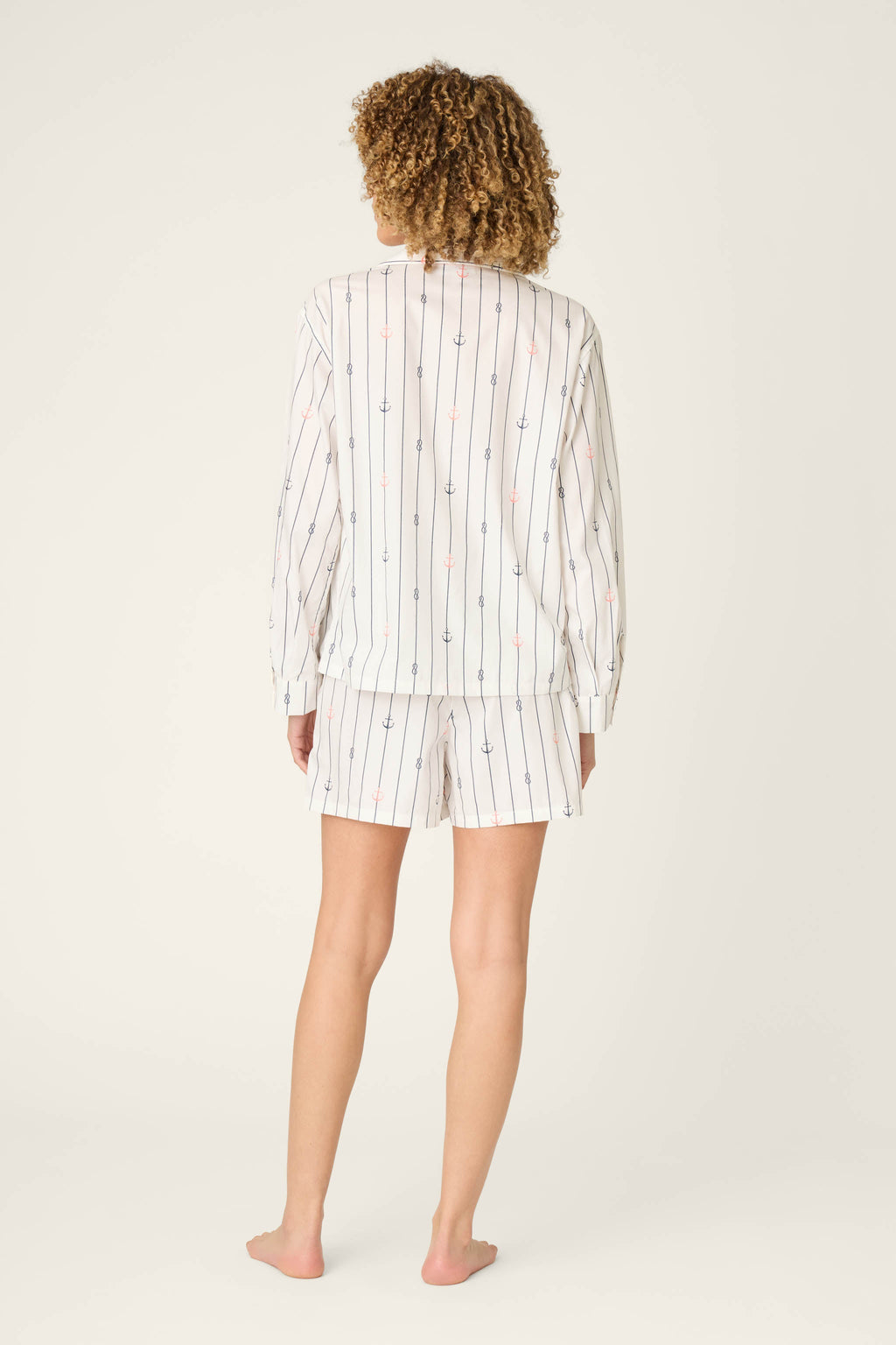 Afterparty Poplin Sail Away Short PJ Set