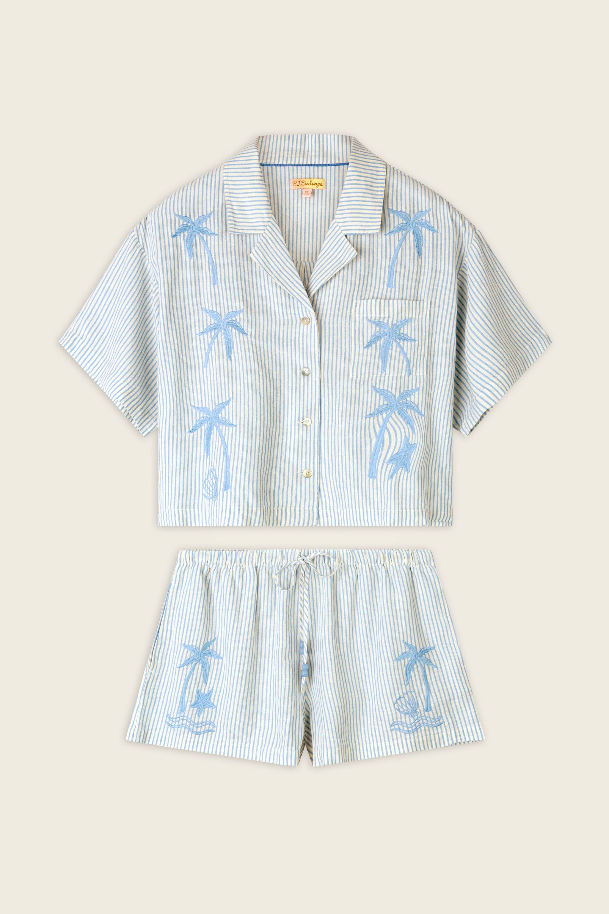 Ciao Babe Blue Riviera Short Set