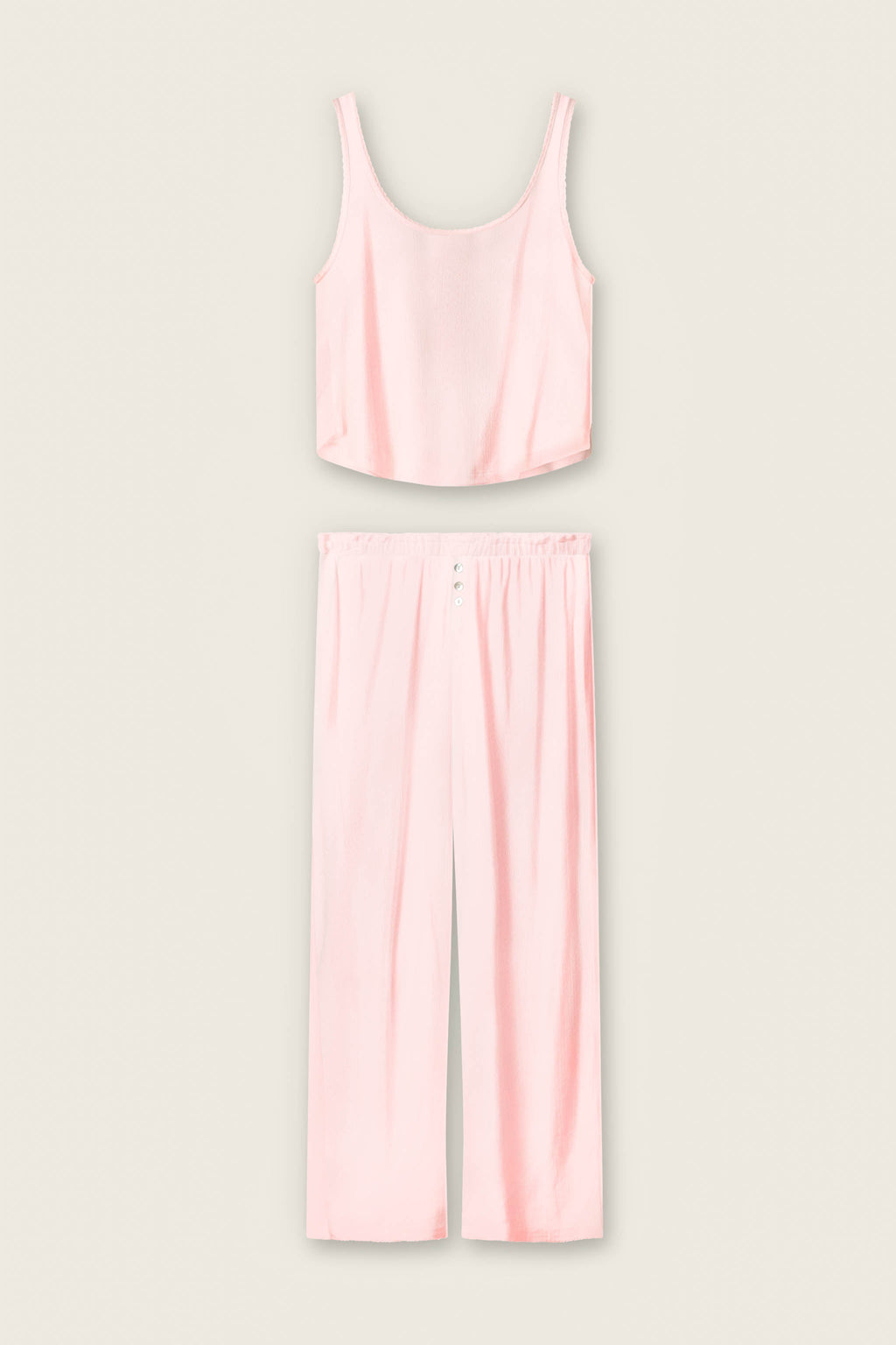 Pointelle Essentials Ballet Pink PJ  Set