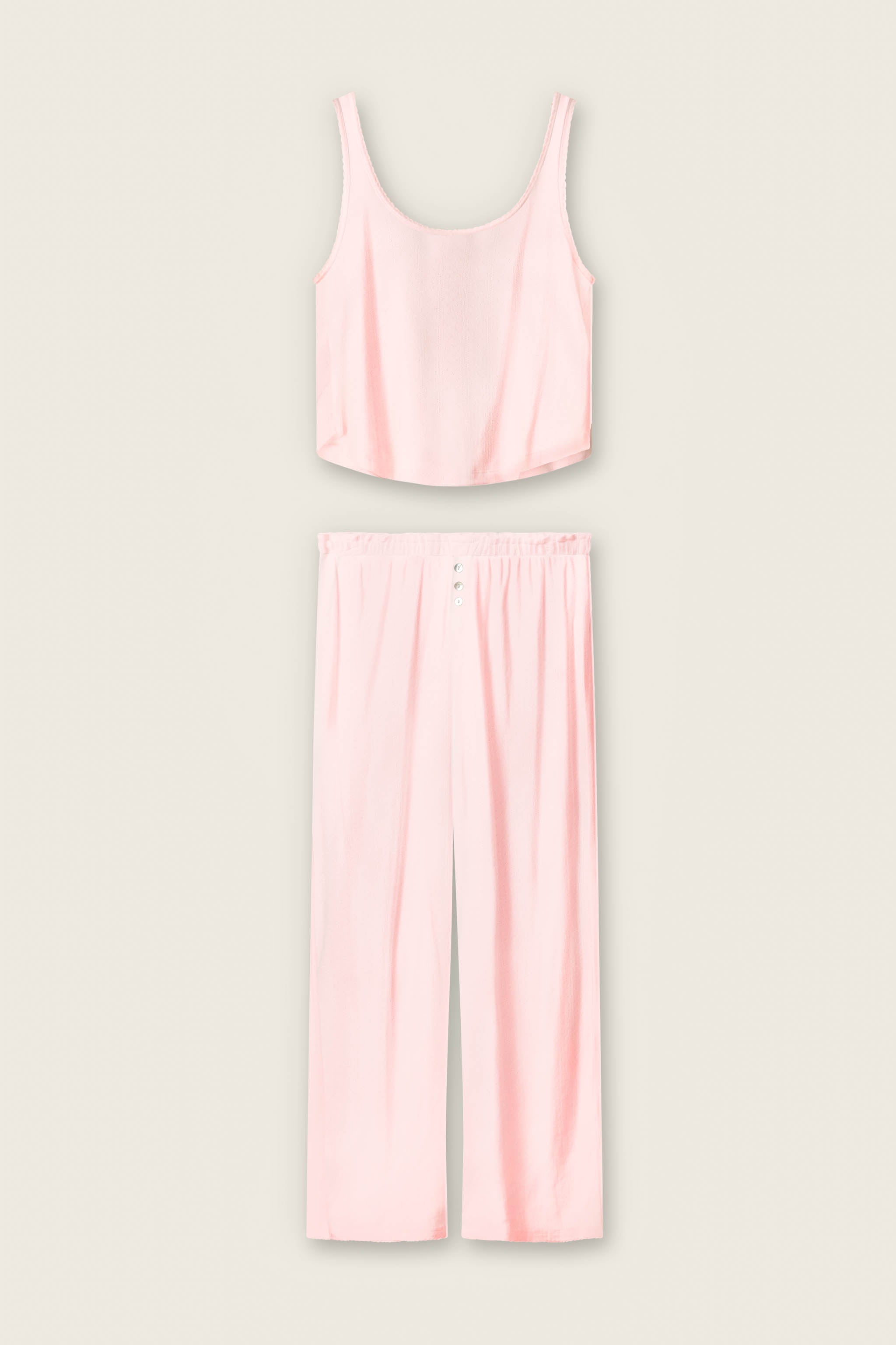 Pointelle Essentials Ballet Pink PJ  Set