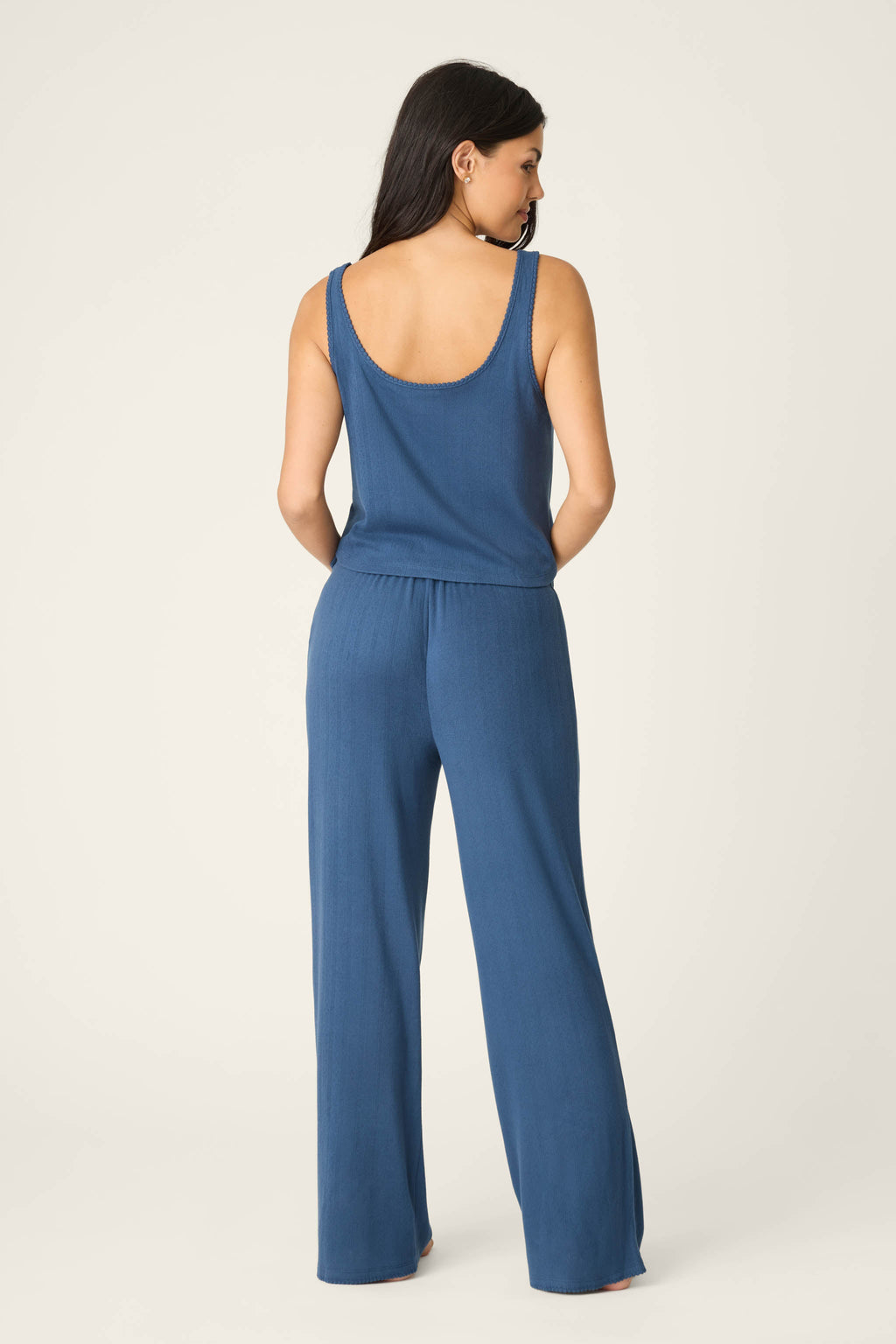 Pointelle Essentials Deep Sea PJ  Set