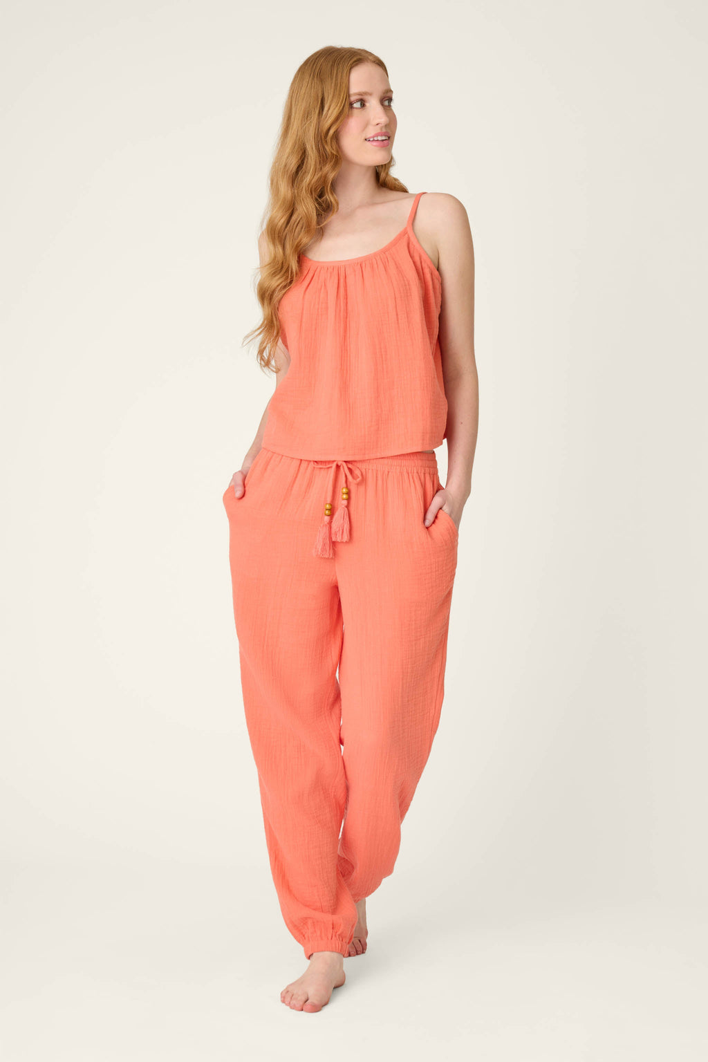 Sea You in Capri Hot Coral Cami