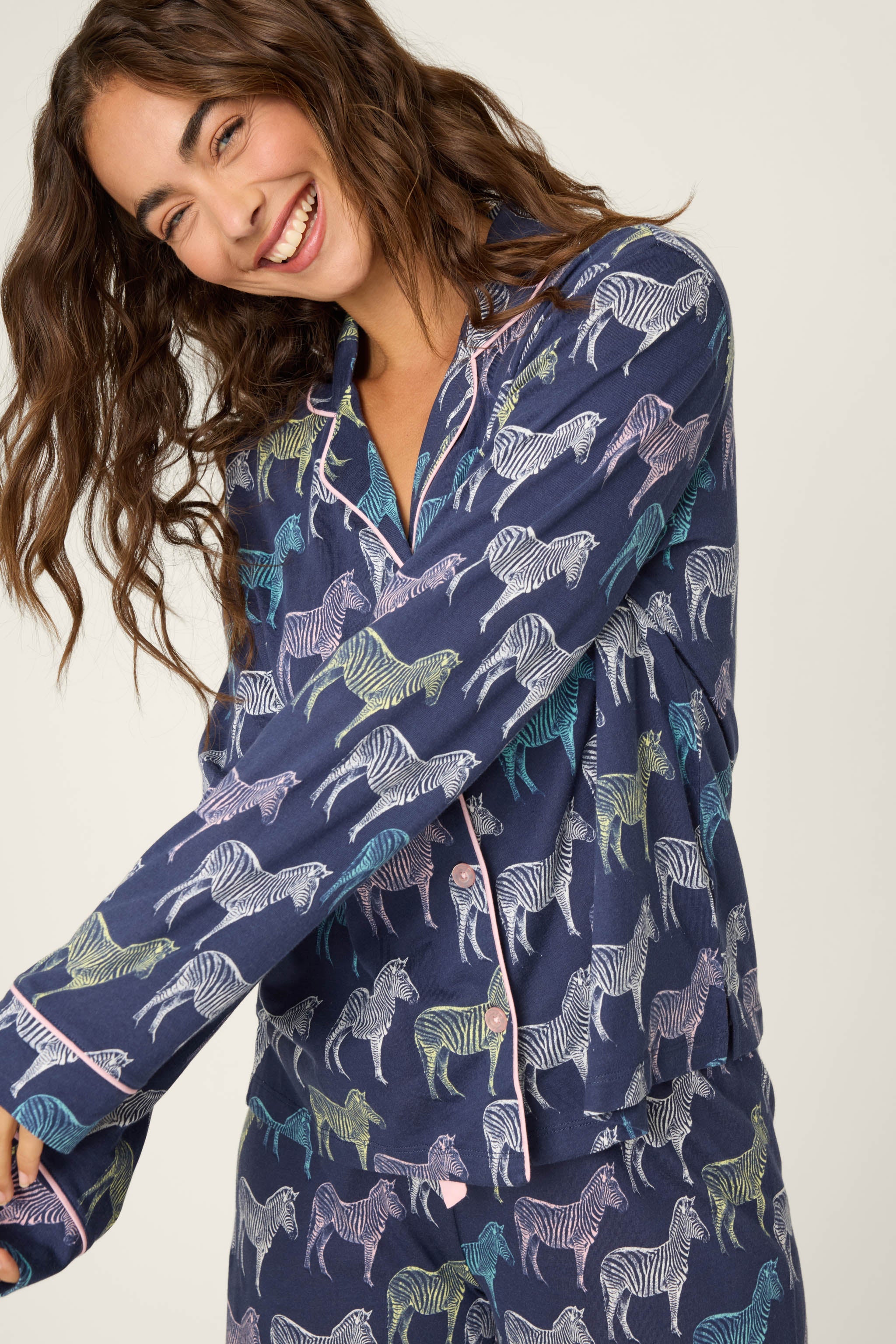 Whimsy Technicolor Safari PJ Set