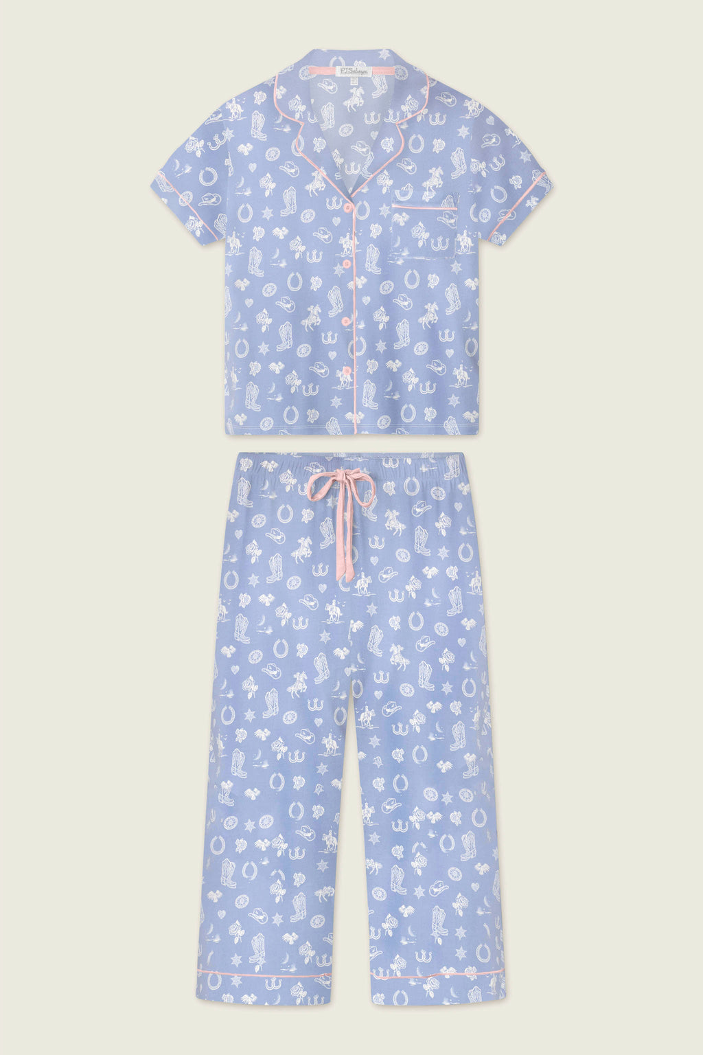 Whimsy Lone Star Love Cropped PJ Set