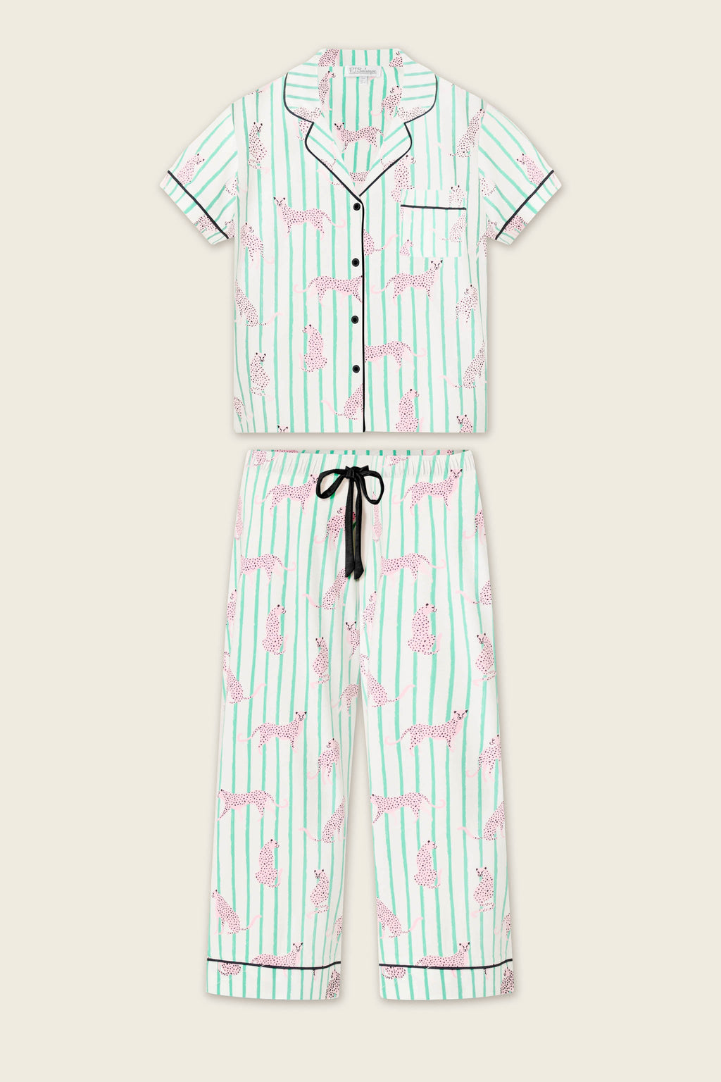 Whimsy Cool Cat Cropped PJ Set
