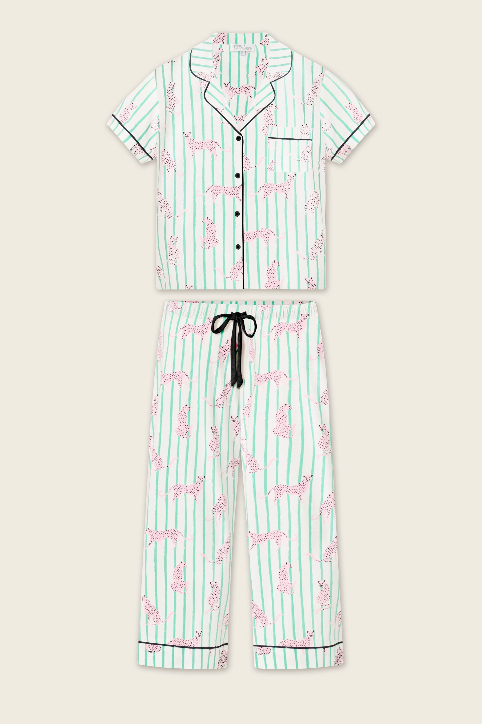 Whimsy Cool Cat Cropped PJ Set