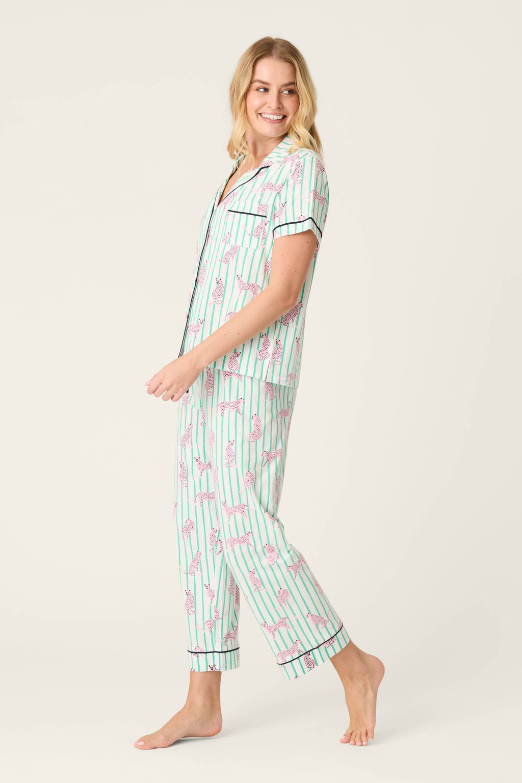 Whimsy Cool Cat Cropped PJ Set