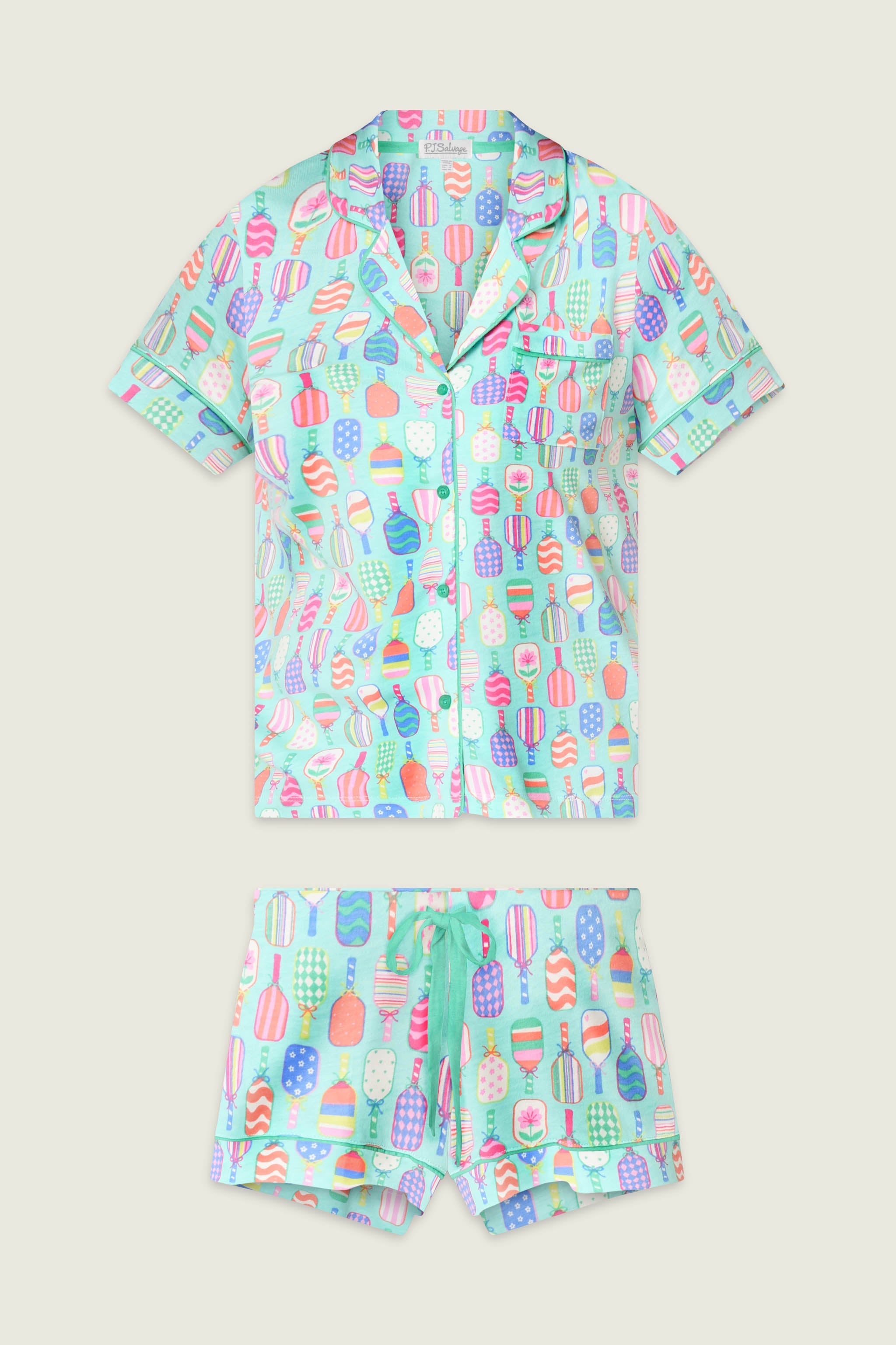Whimsy Paddle Party Short PJ Set