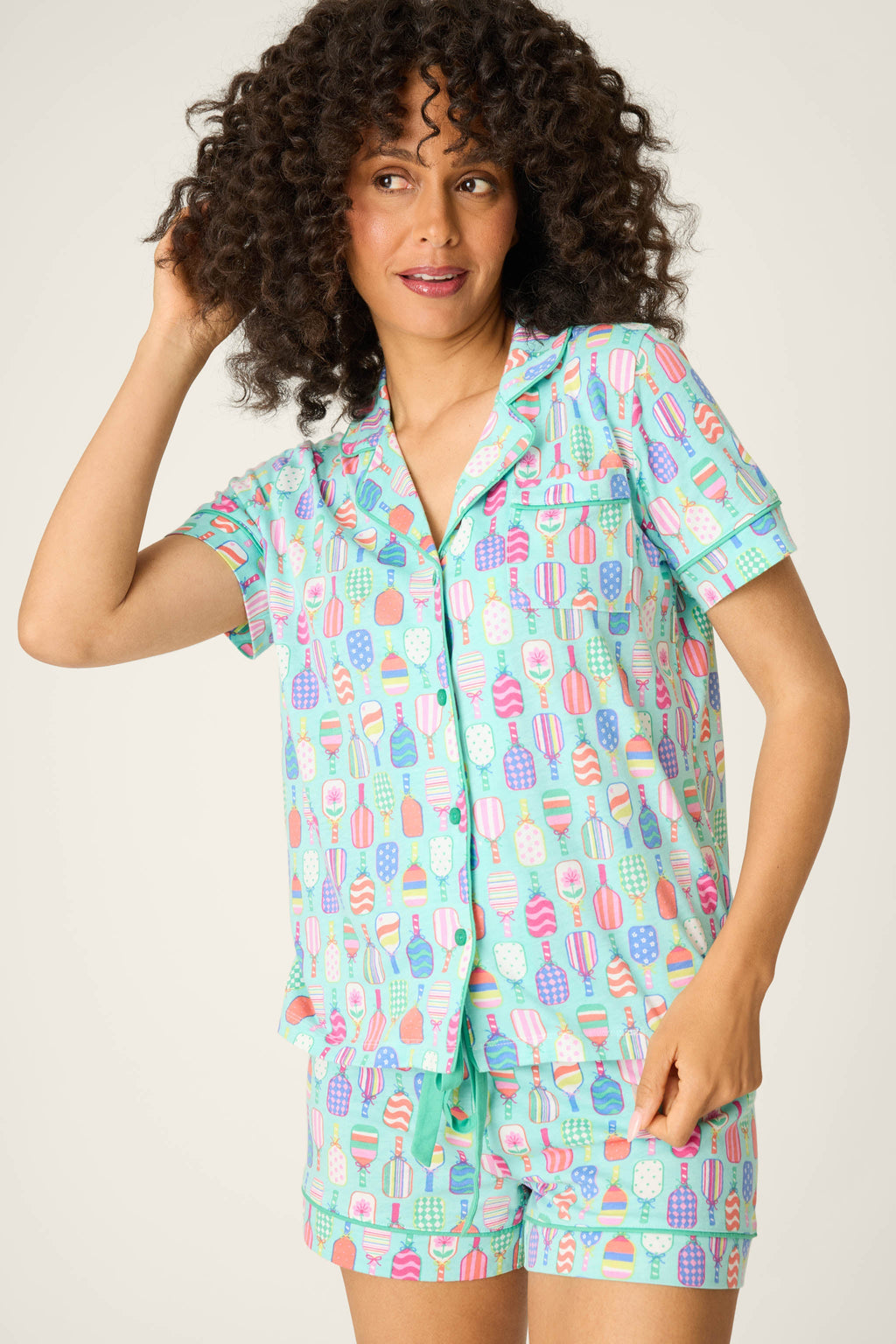 Whimsy Paddle Party Short PJ Set