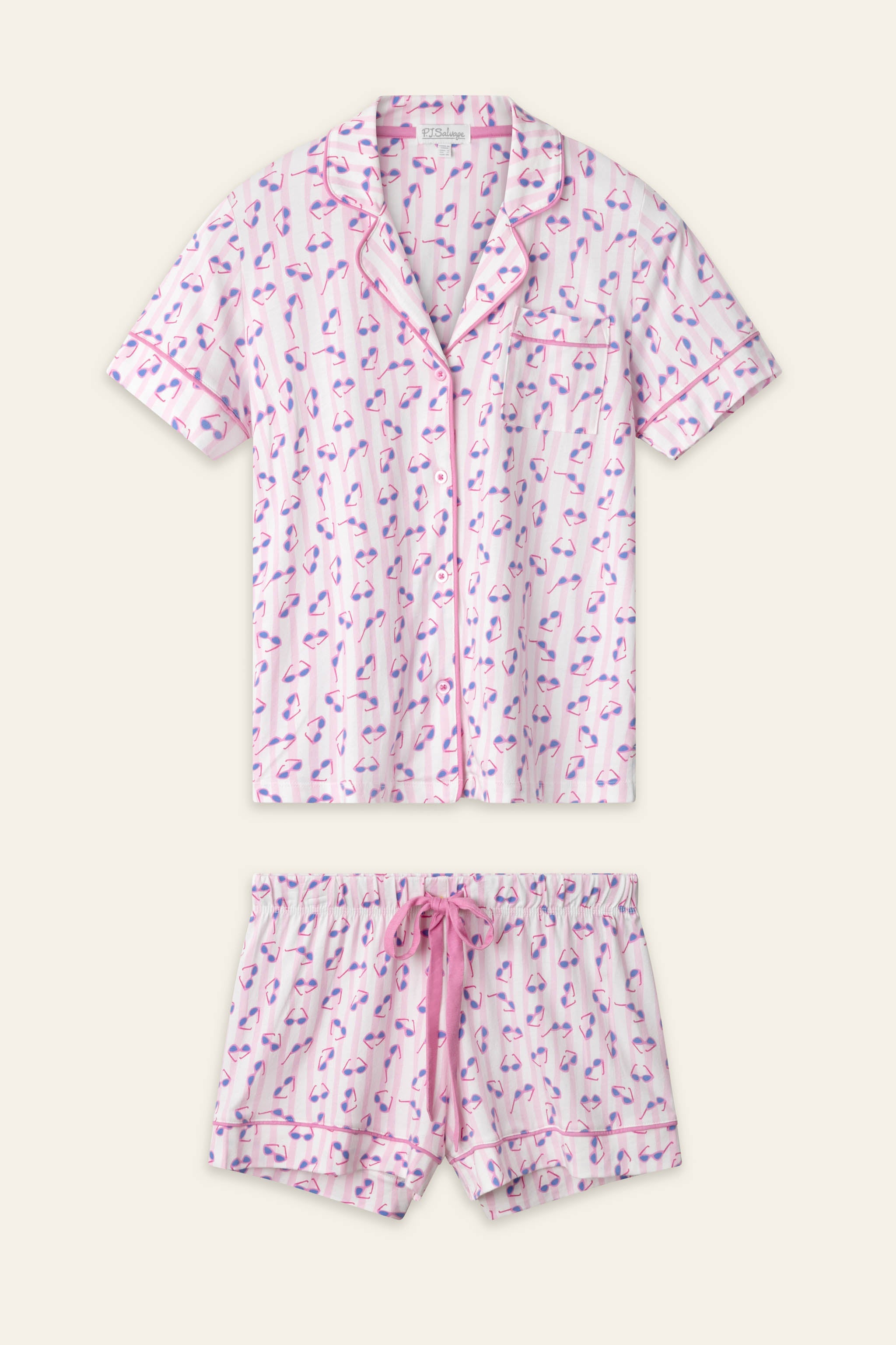 Whimsy Retro Shades Short PJ Set