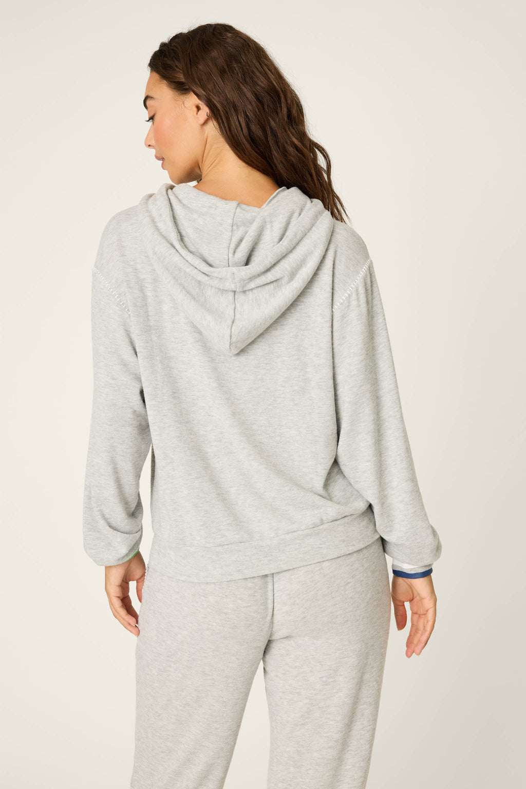 C'est La Vie Heather Grey Hoodie