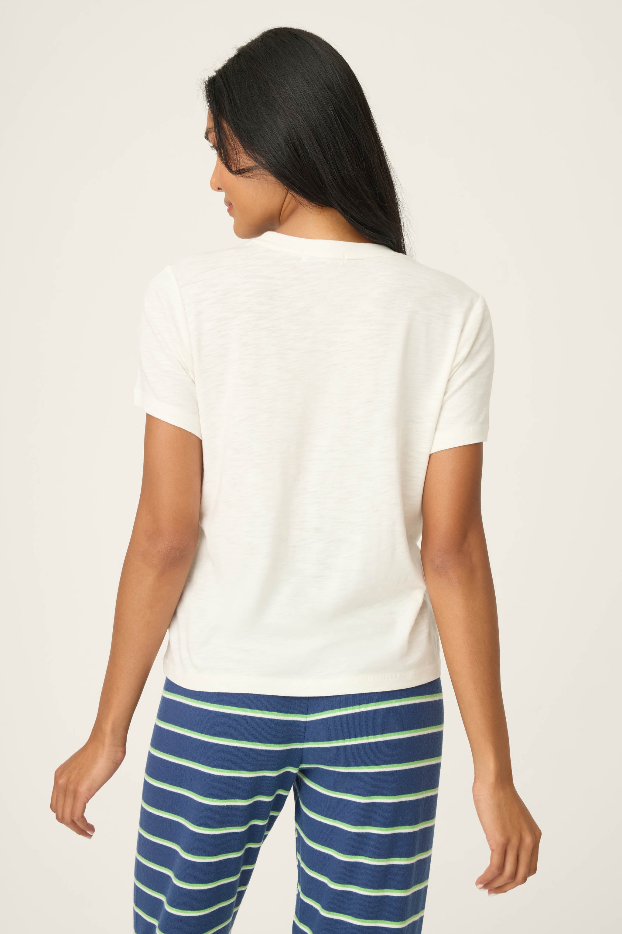 C'est La Vie Graphic Print Short Sleeve Top