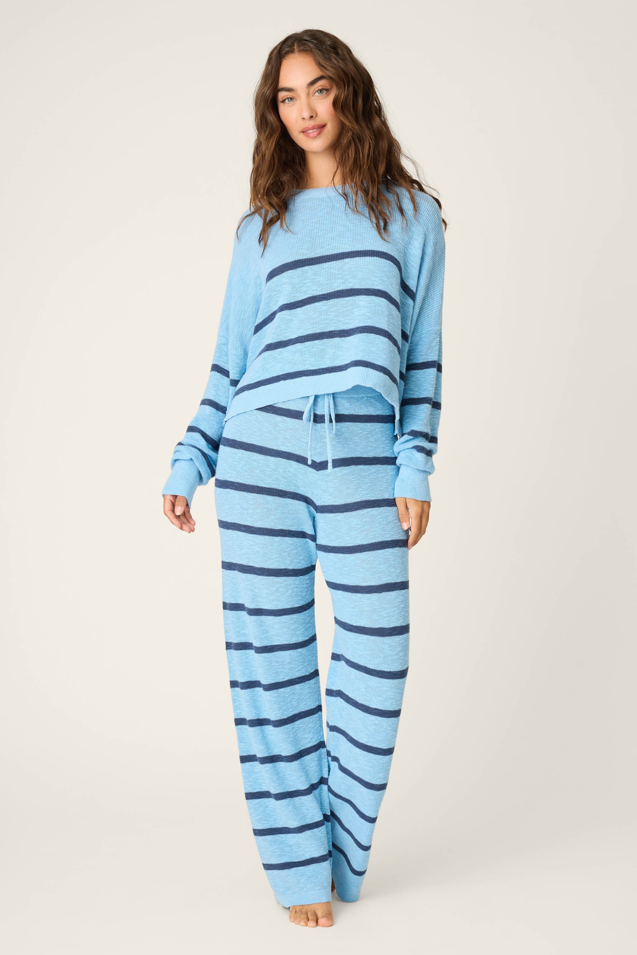 Cozy Up Cotton Stripe Lounge Set