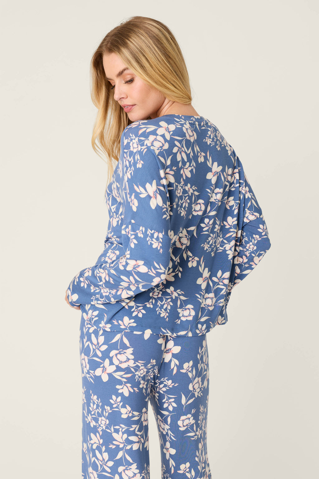 Flora Dreams Twilight Garden Long Sleeve PJ Top