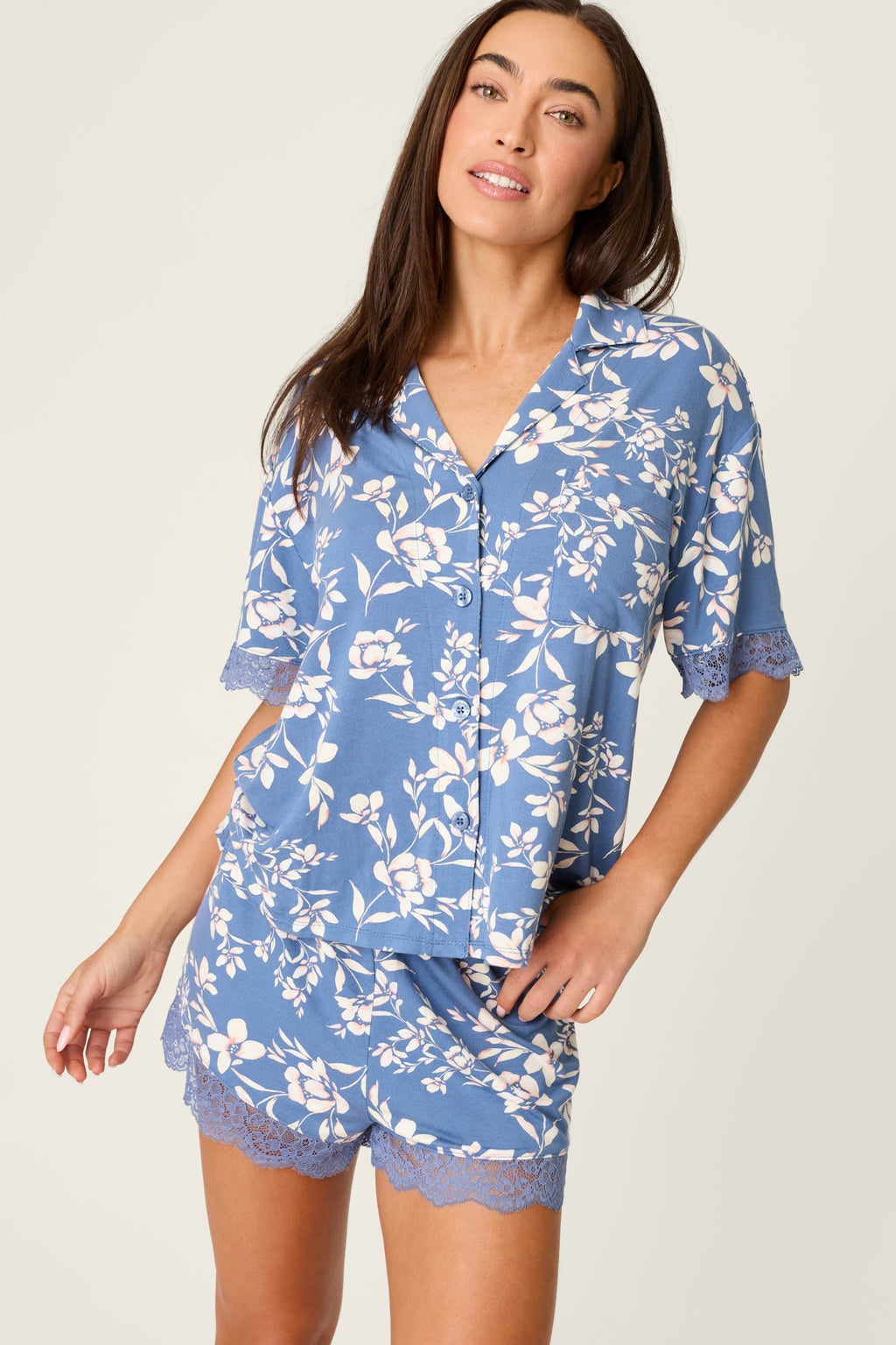 Flora Dreams Twilight Garden Short PJ Set