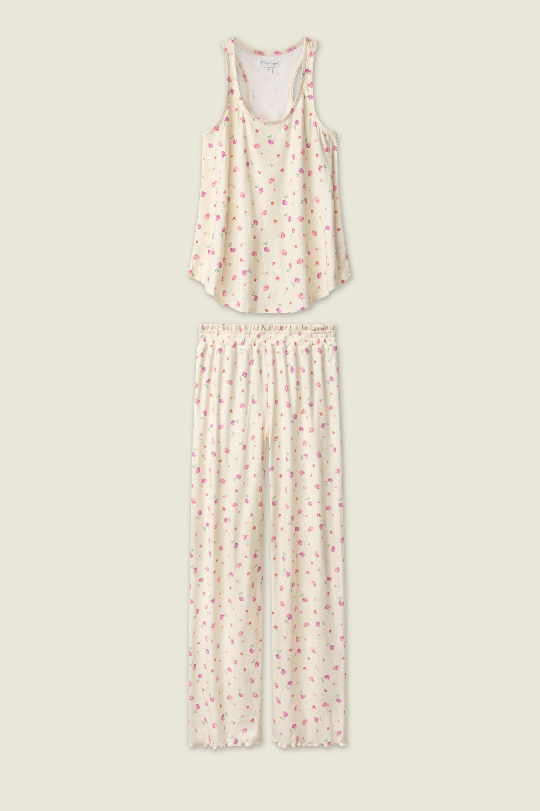 For the Mamas Butter Blooms Long PJ Set