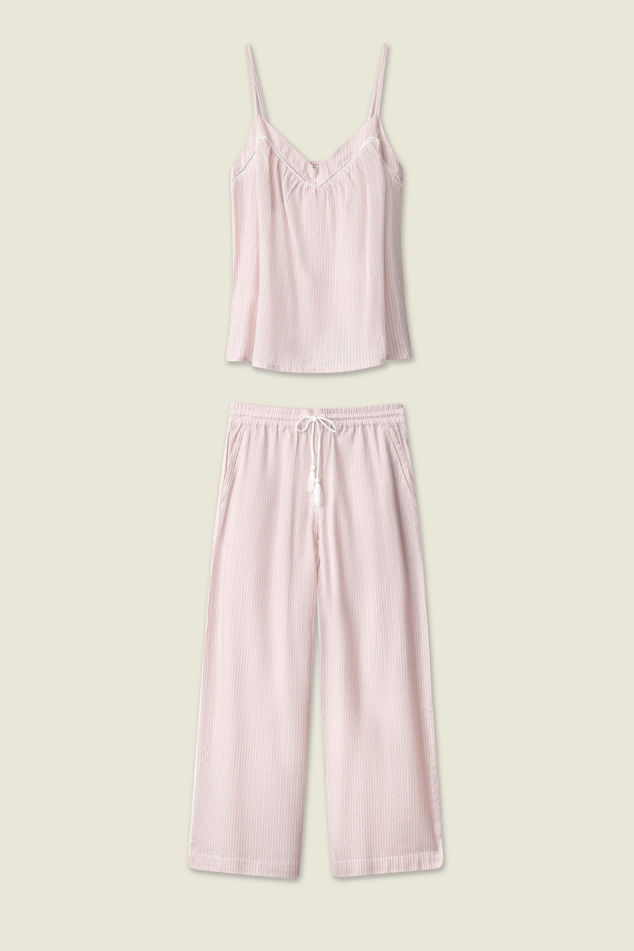 On Cloud Nine Silver Rose Long PJ Set
