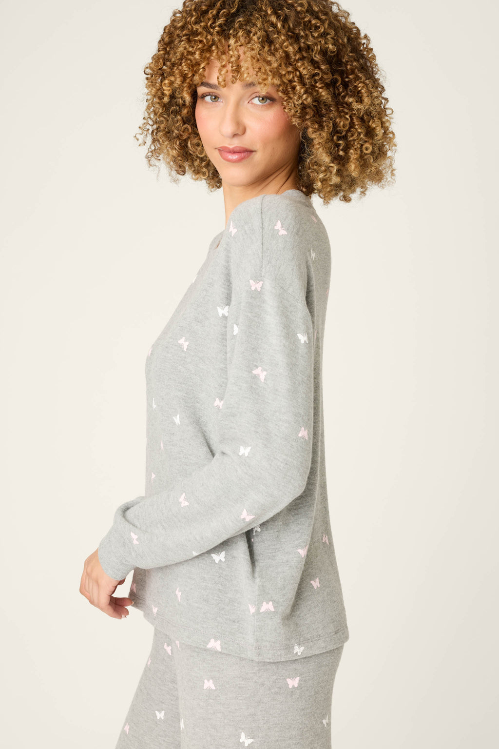 Peachy Mix & Match Butterfly Kisses Long Sleeve Top