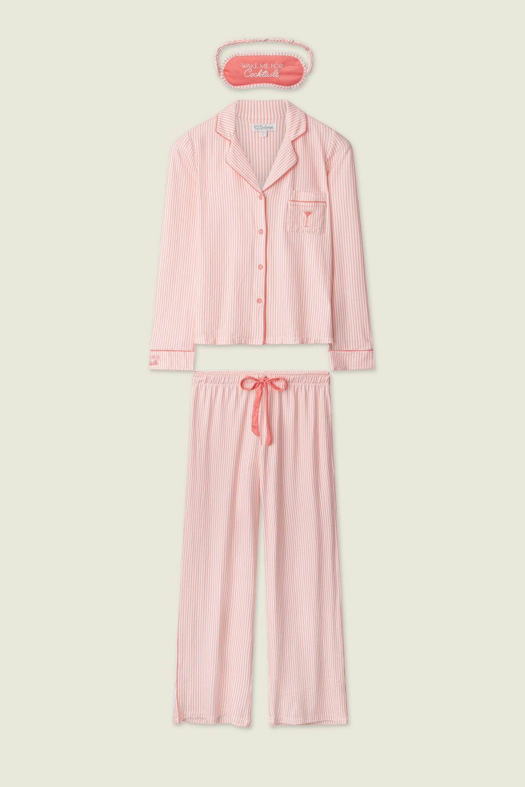 Paloma Mama Sweet Stripes Long 3-Piece PJ Set