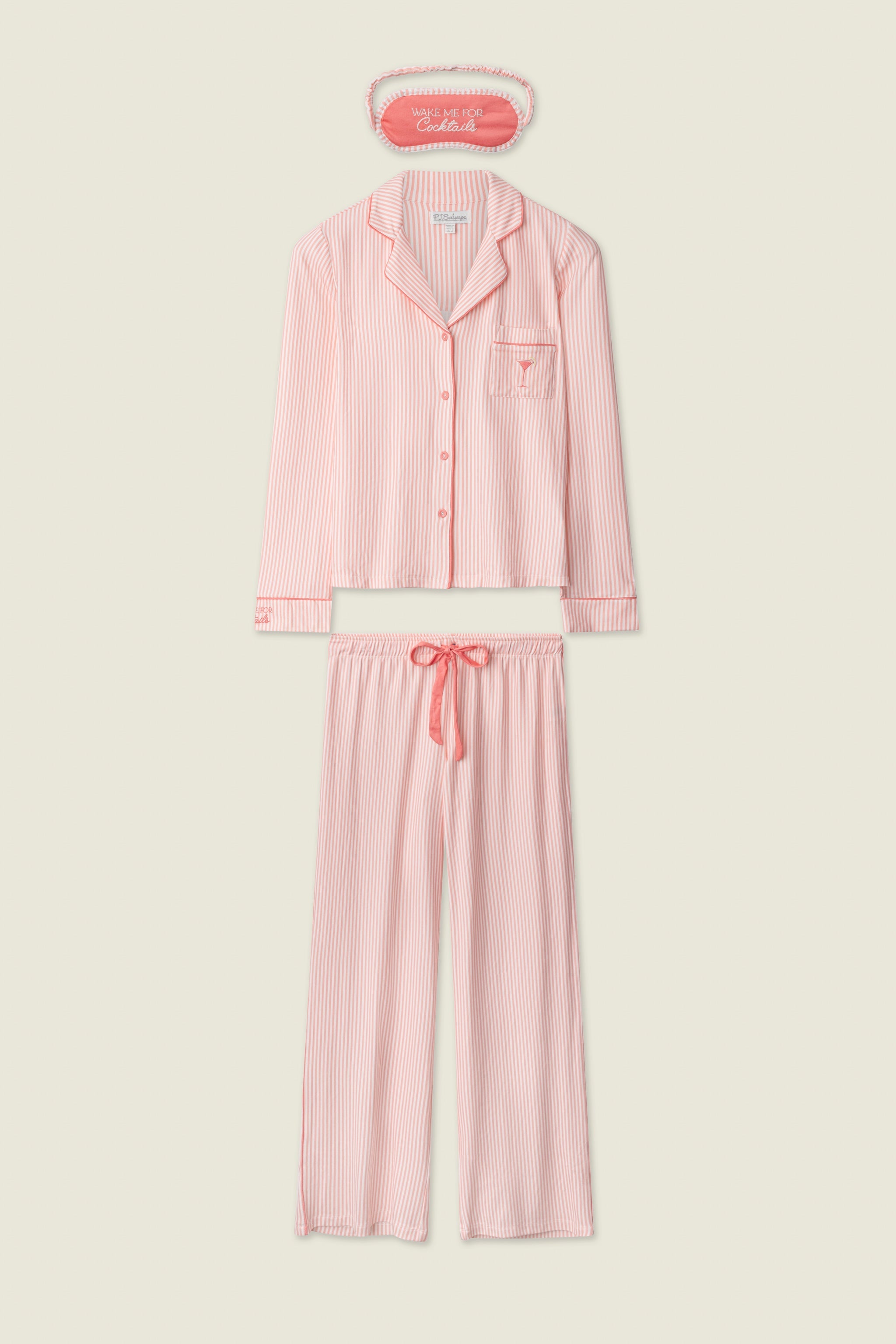 Paloma Mama Sweet Stripes Long 3-Piece PJ Set