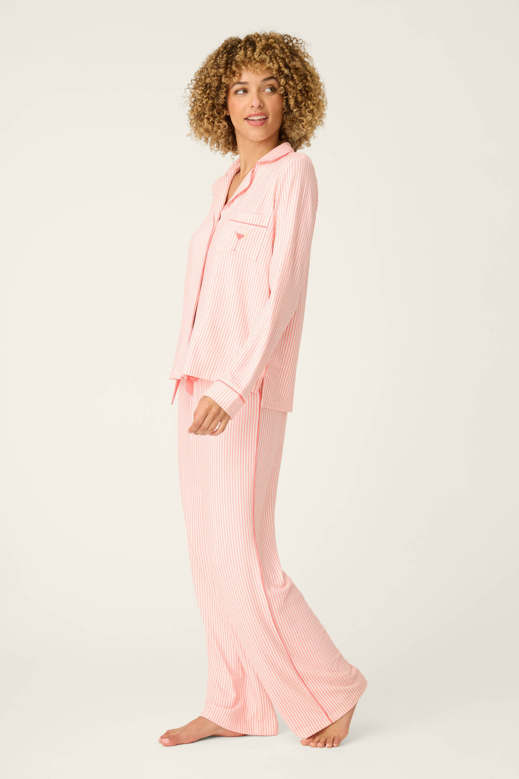 Paloma Mama Sweet Stripes Long 3-Piece PJ Set