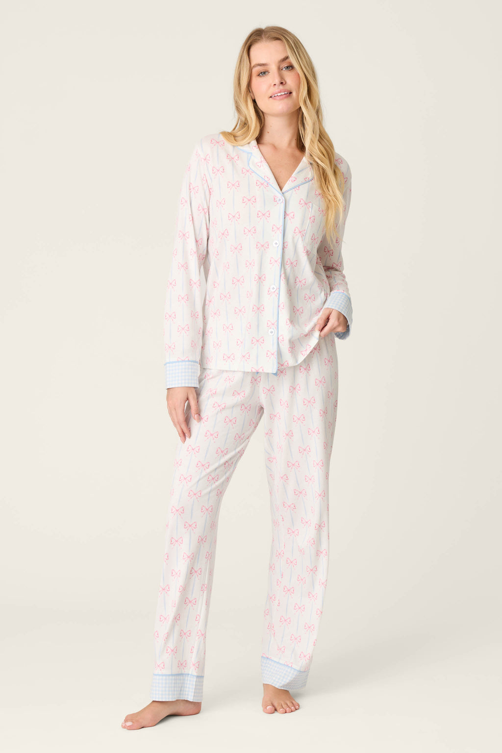 Playful Prints All Wrapped Up Open Leg PJ Pants