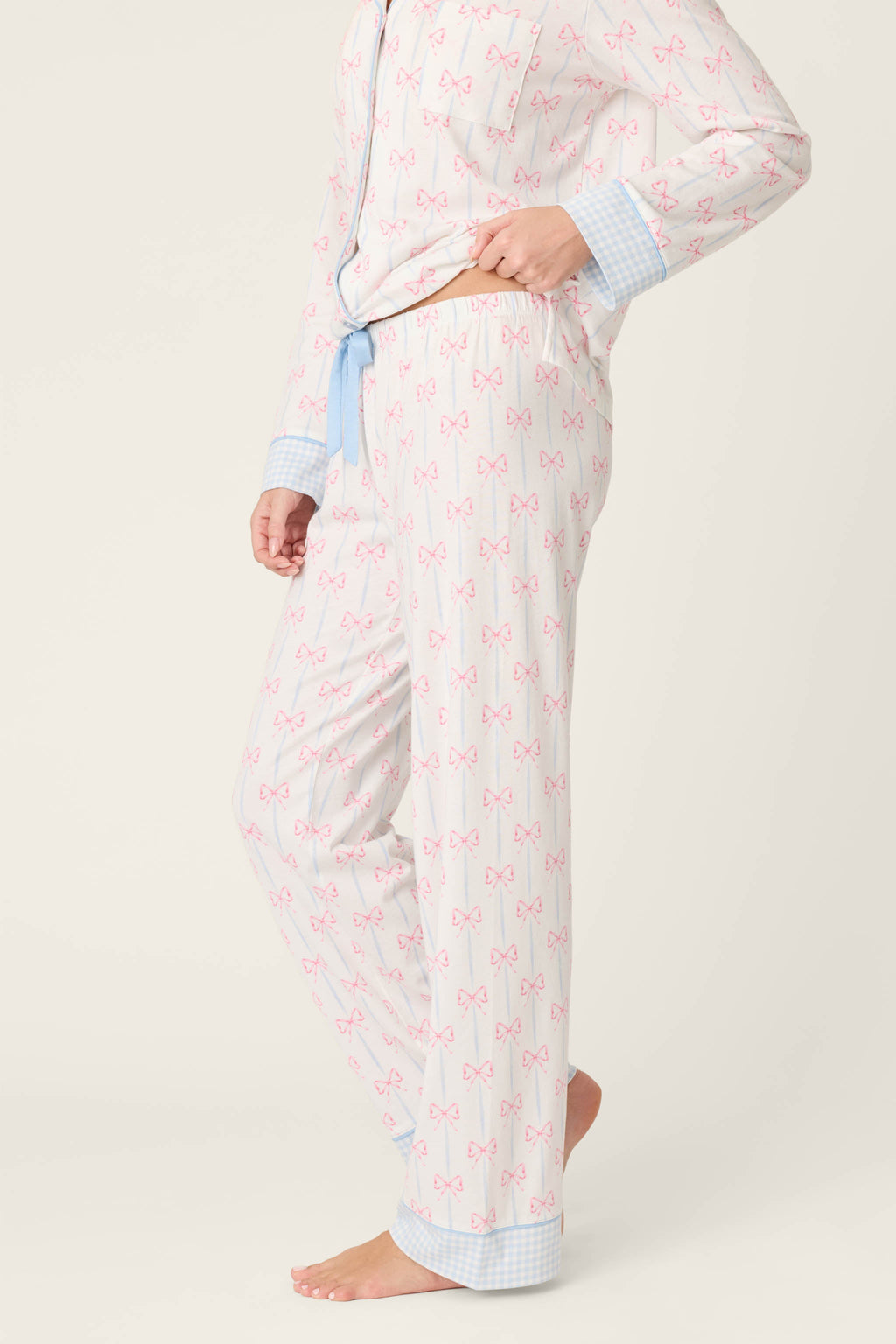 Playful Prints All Wrapped Up Open Leg PJ Pants