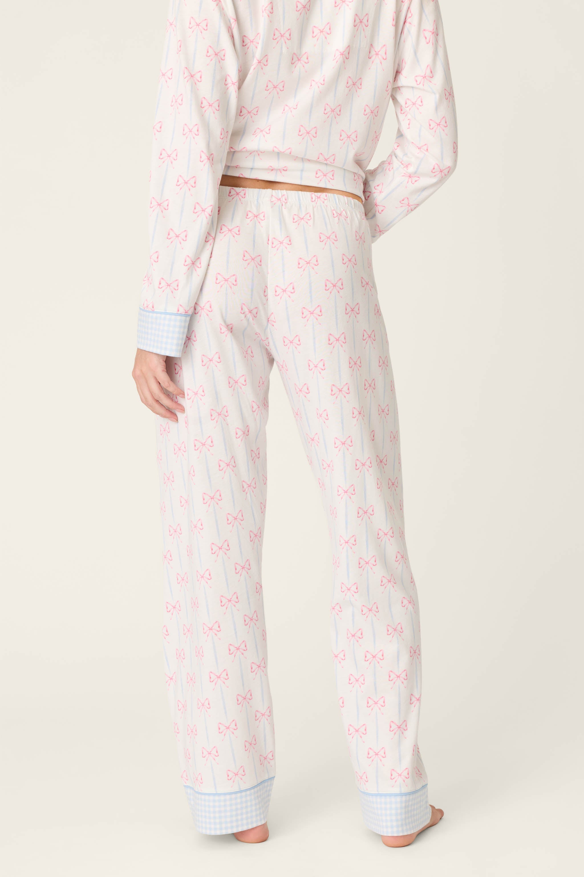 Playful Prints All Wrapped Up Open Leg PJ Pants