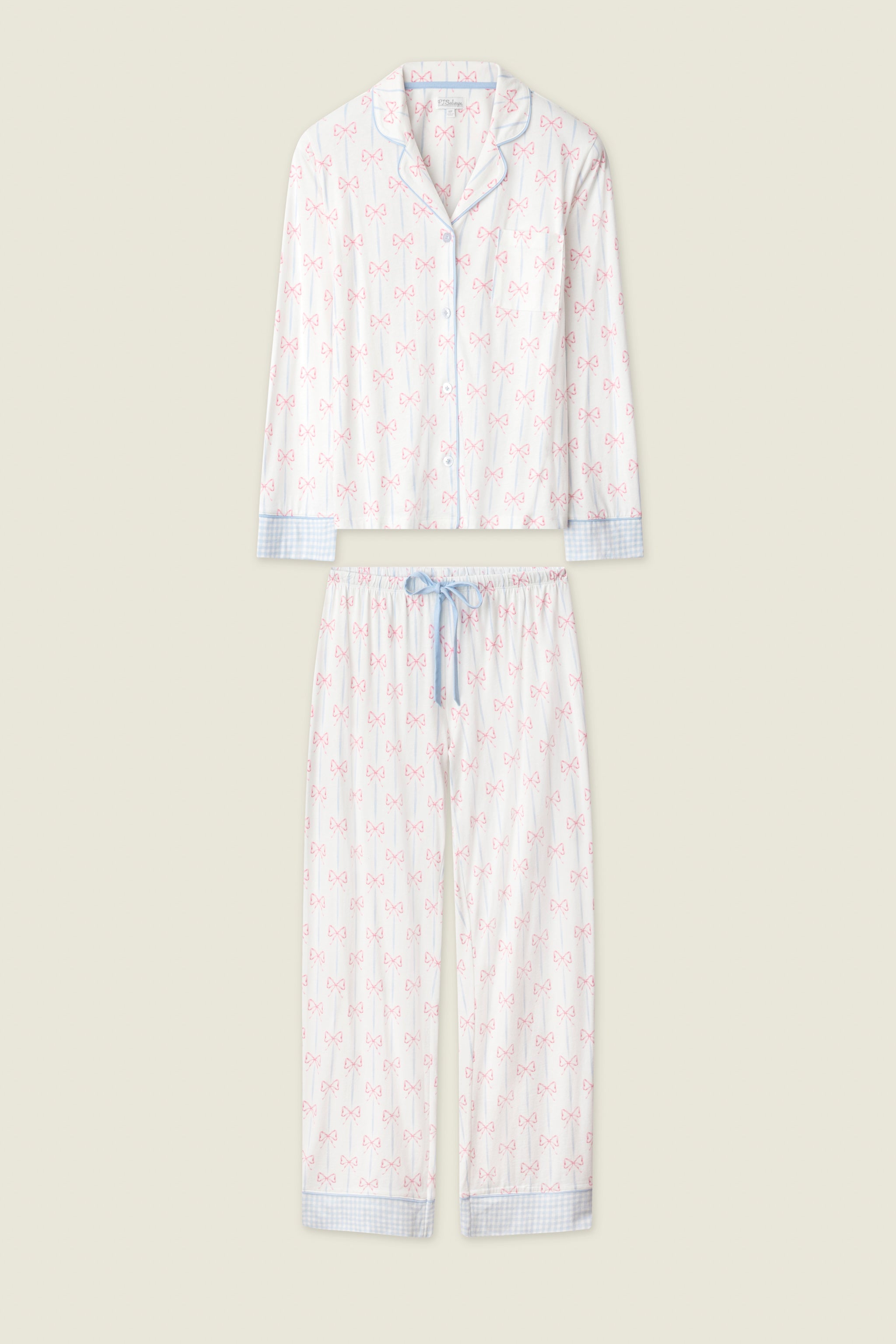 Playful Prints All Wrapped Up Long PJ Set